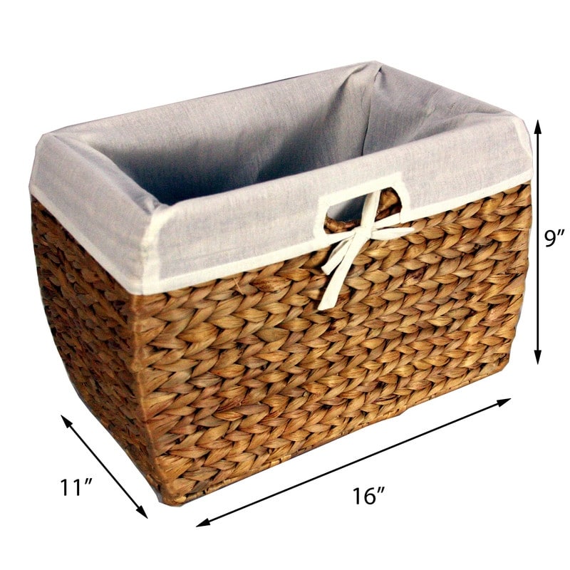 Seagrass File Basket with Liner