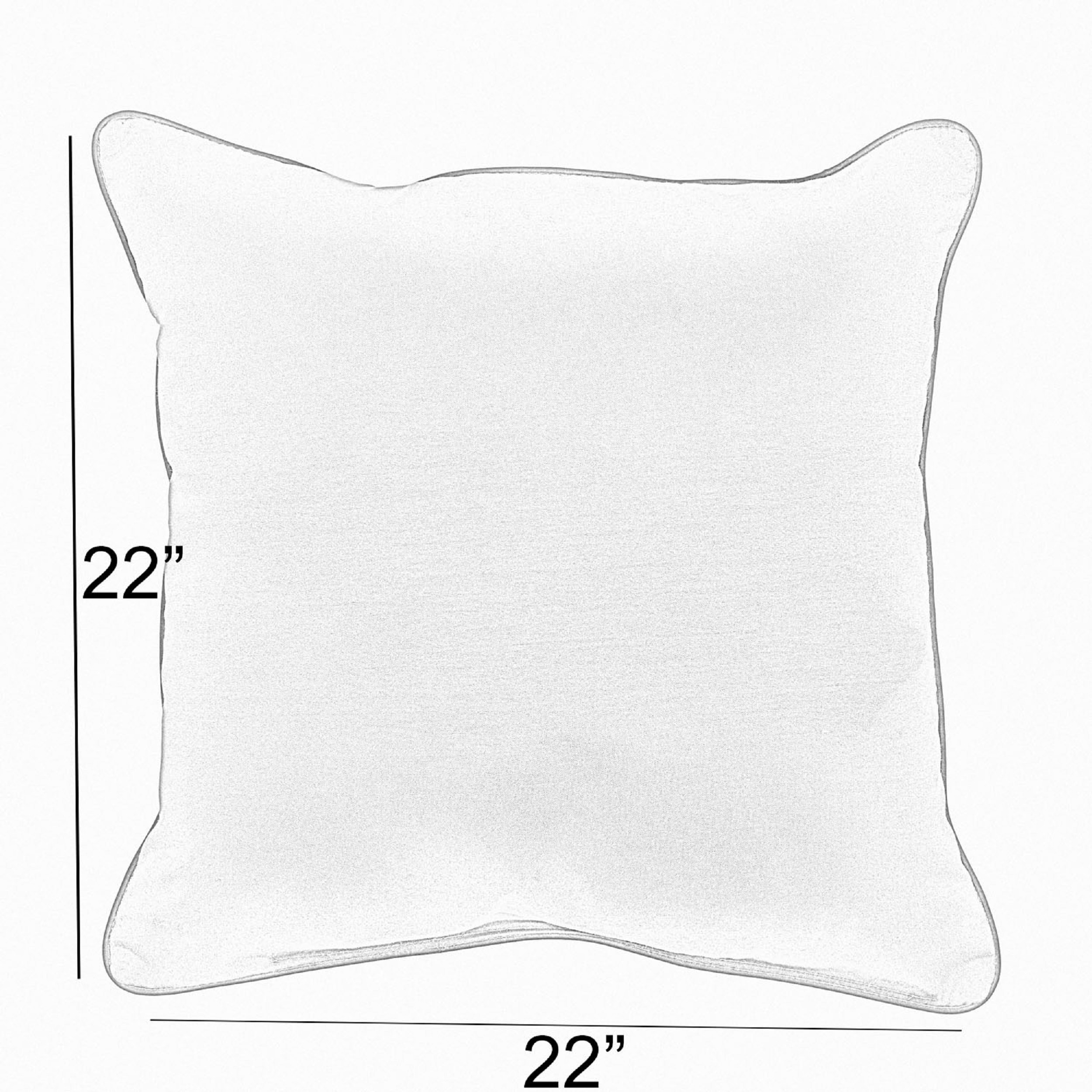 Sage 22-inch Indoor/ Outdoor Pillows Sunbrella Fabric (Set of 2)