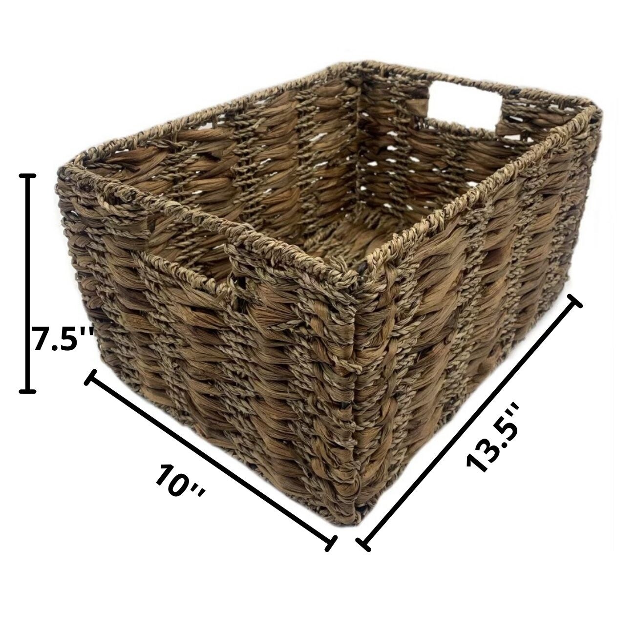 Medium Two-tone Walnut Storage Baskets (Set of 6)