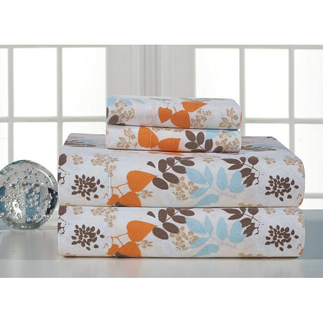 Winter Breeze Flannel Bed Sheet Set