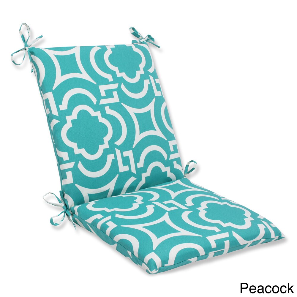 Pillow Perfect Outdoor Carmody Squared Chair Cushion - Blue