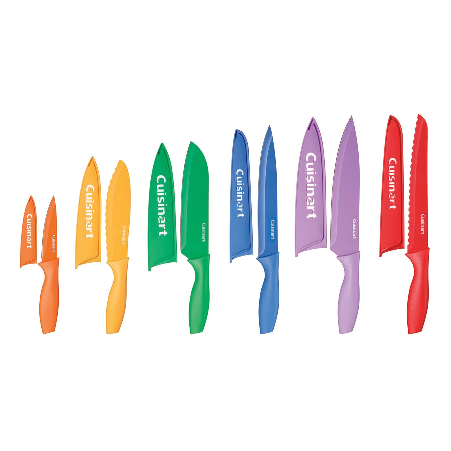 Cuisinart C55-01-12PCKS 12-Piece Color Knife Set with Blade Guards