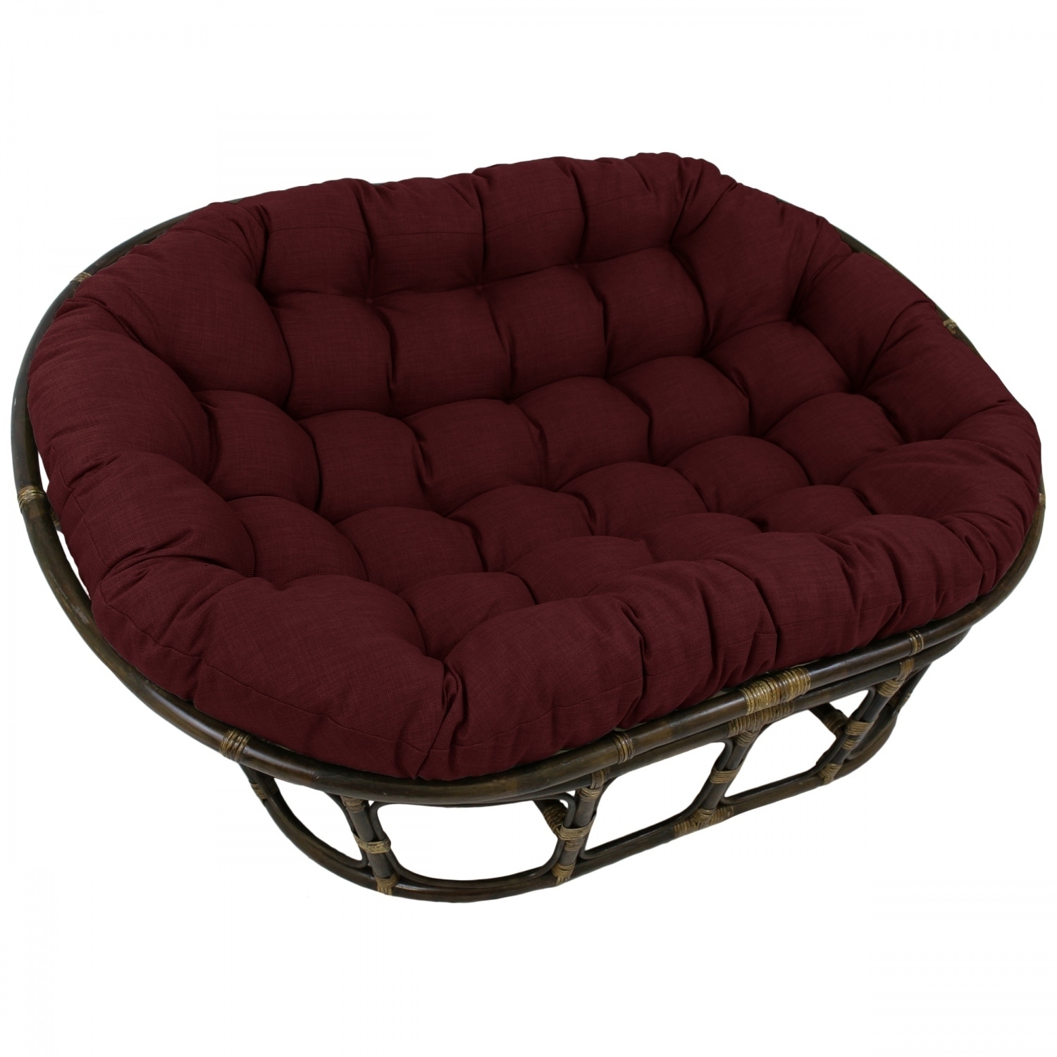 Blazing Needles 65-inch Indoor/Outdoor Double Papasan Cushion (Cushion Only)