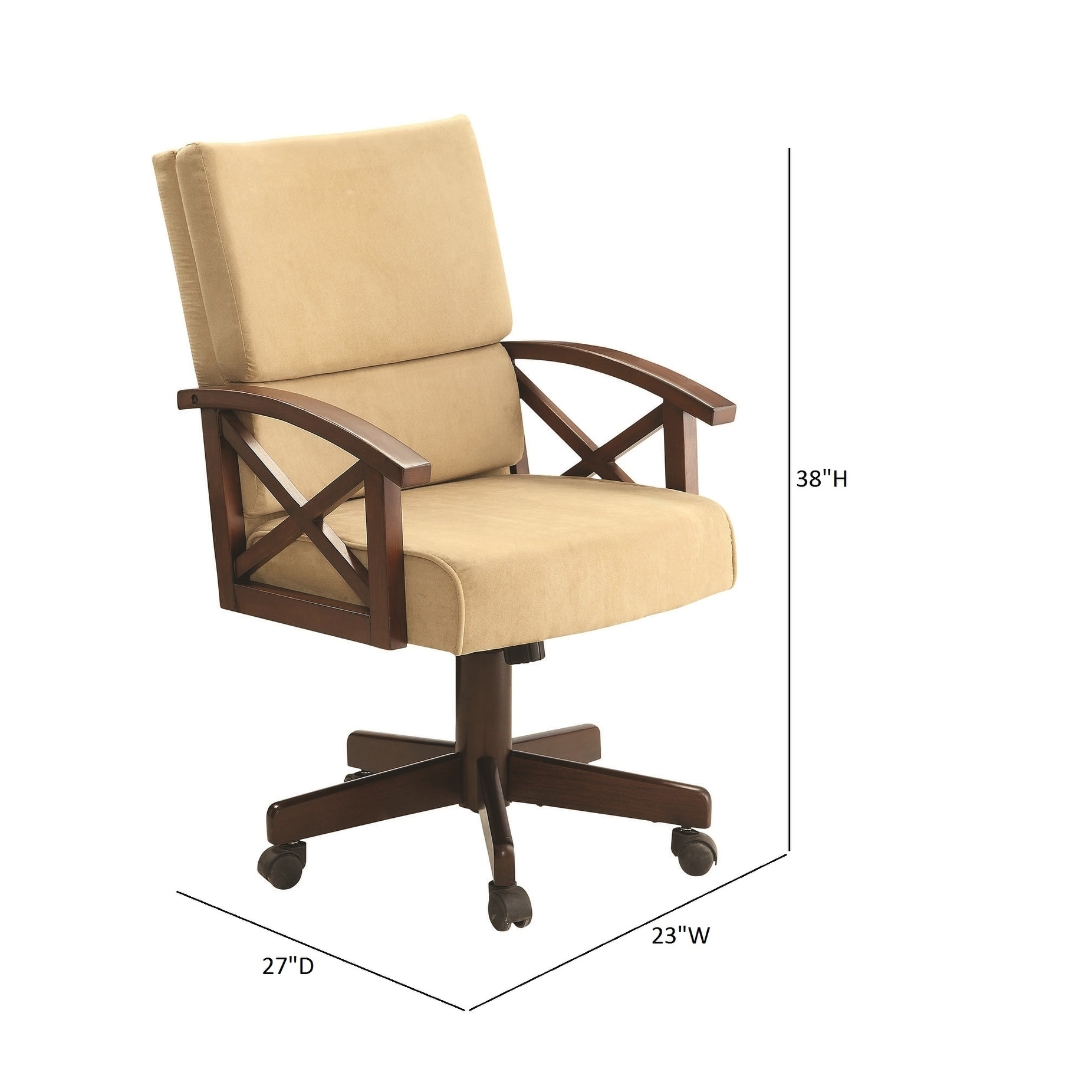 Coaster Furniture Marietta Tobacco and Tan Upholstered Game Chair