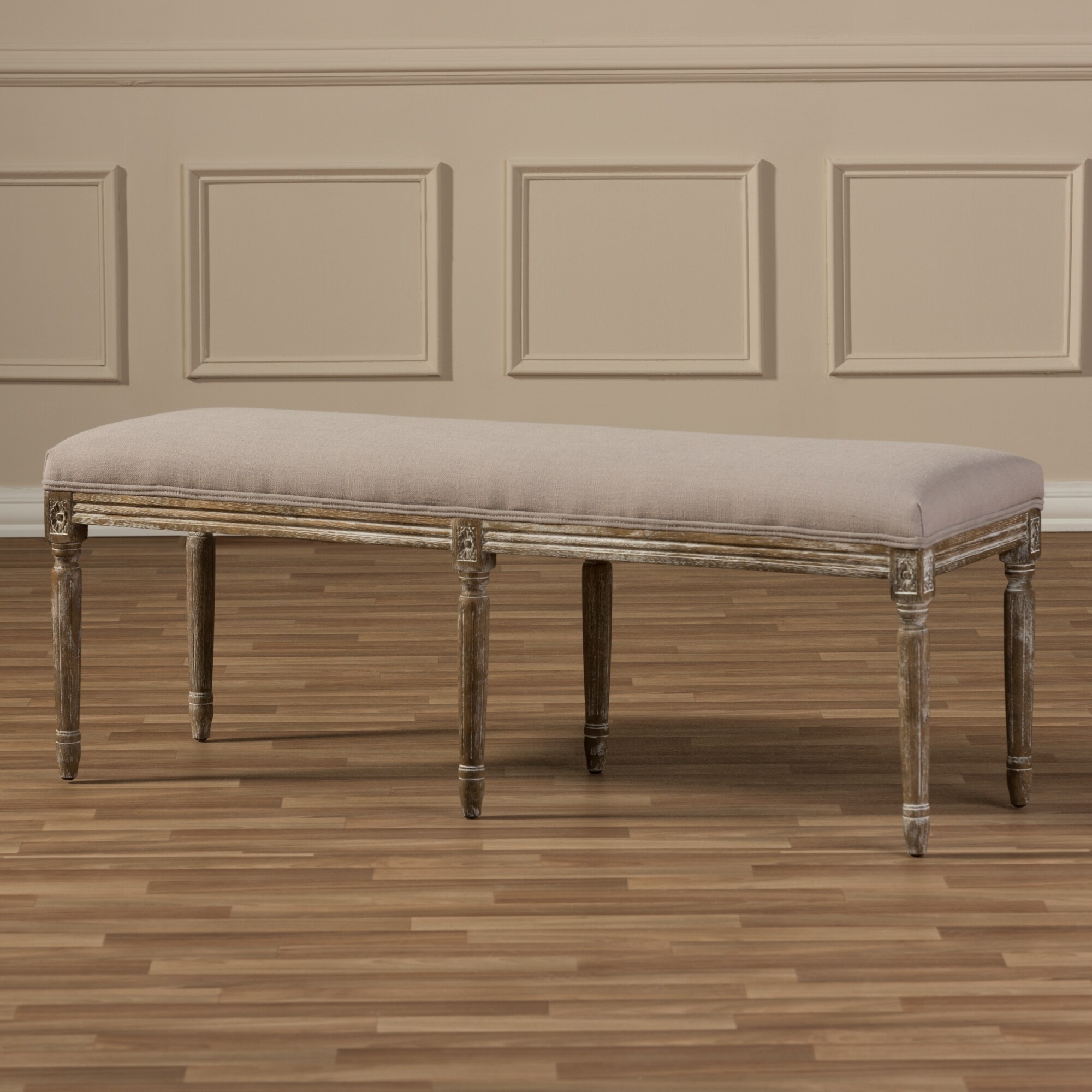 Clairette Wood Traditional French Bench