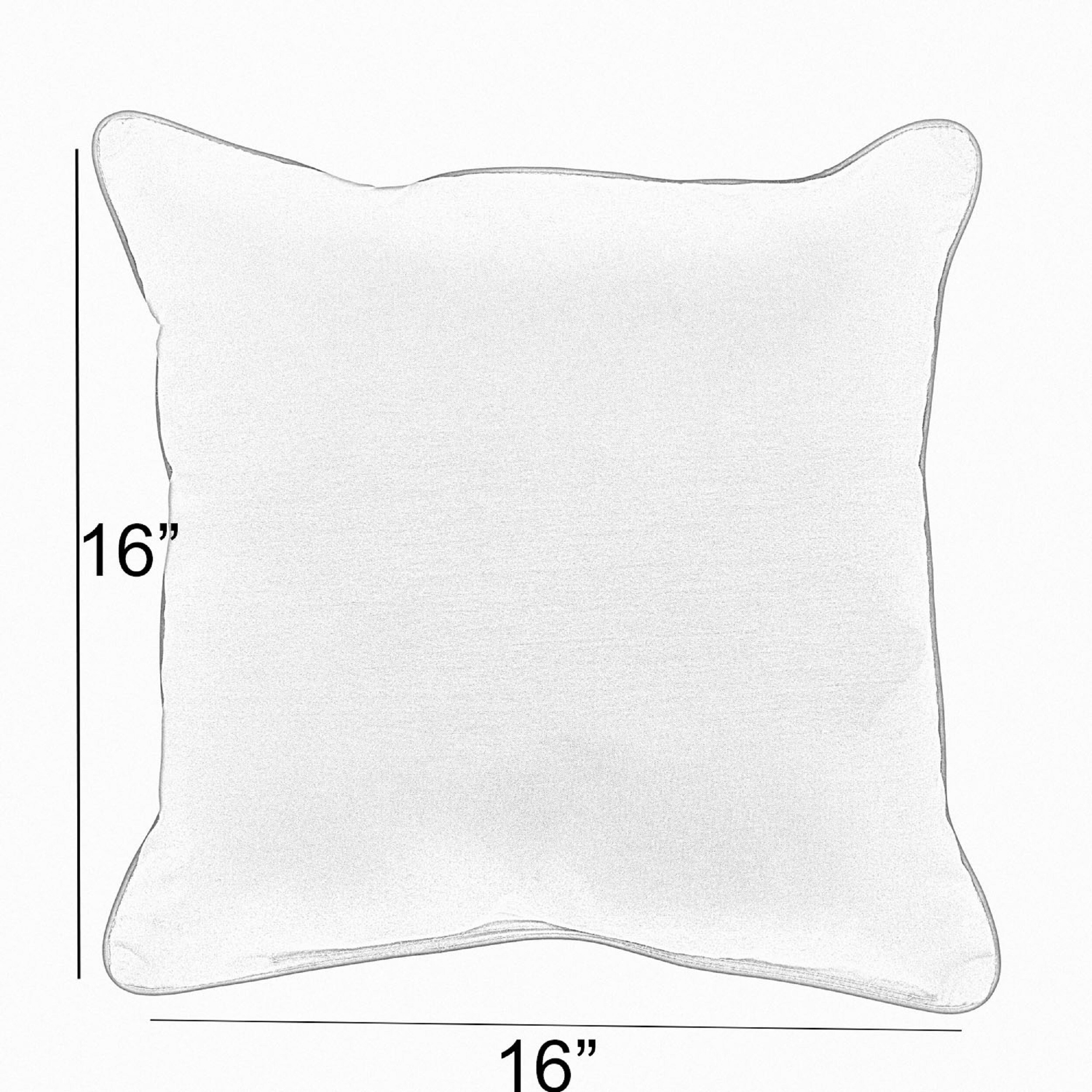 Butter Yellow Corded Indoor/ Outdoor Pillow Set (Set of 2)
