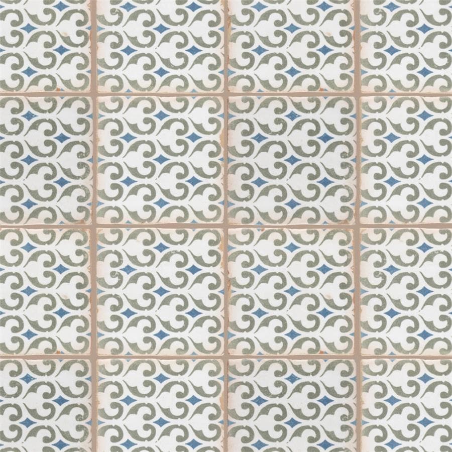 Merola Tile Archivo Khazana Encaustic 4.86" x 4.86" Ceramic Floor and Wall Tile