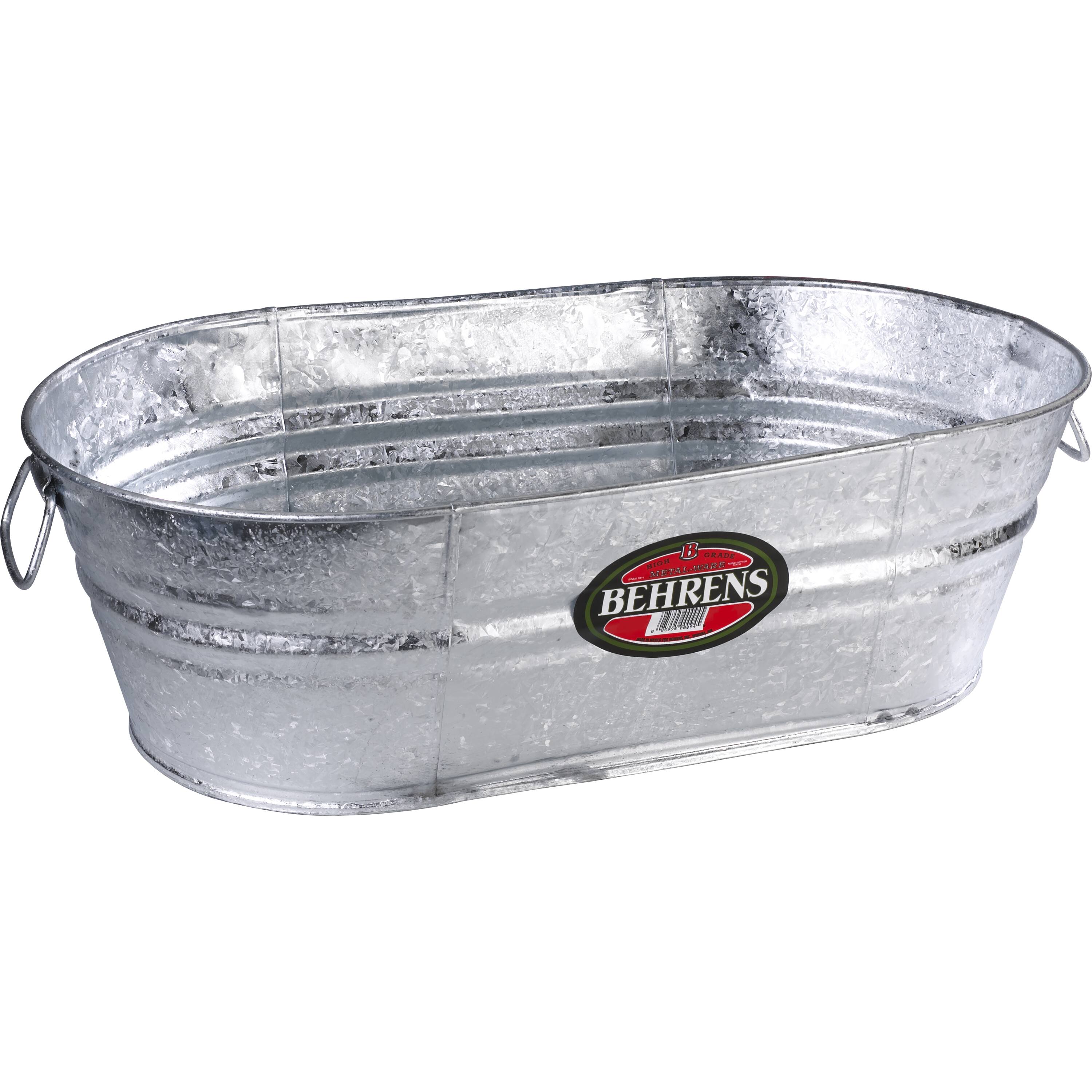 Hot Dipped Steel Oval Tub