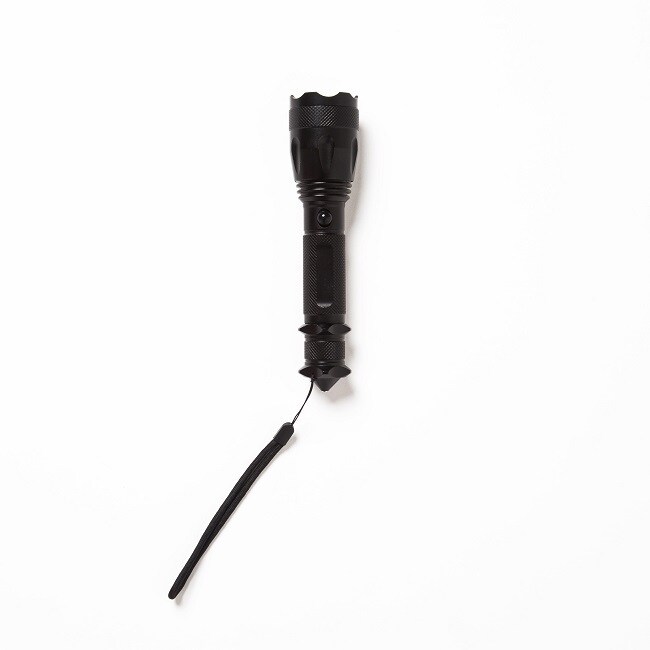 The Black on Black Flashlight and Emergency Hammer