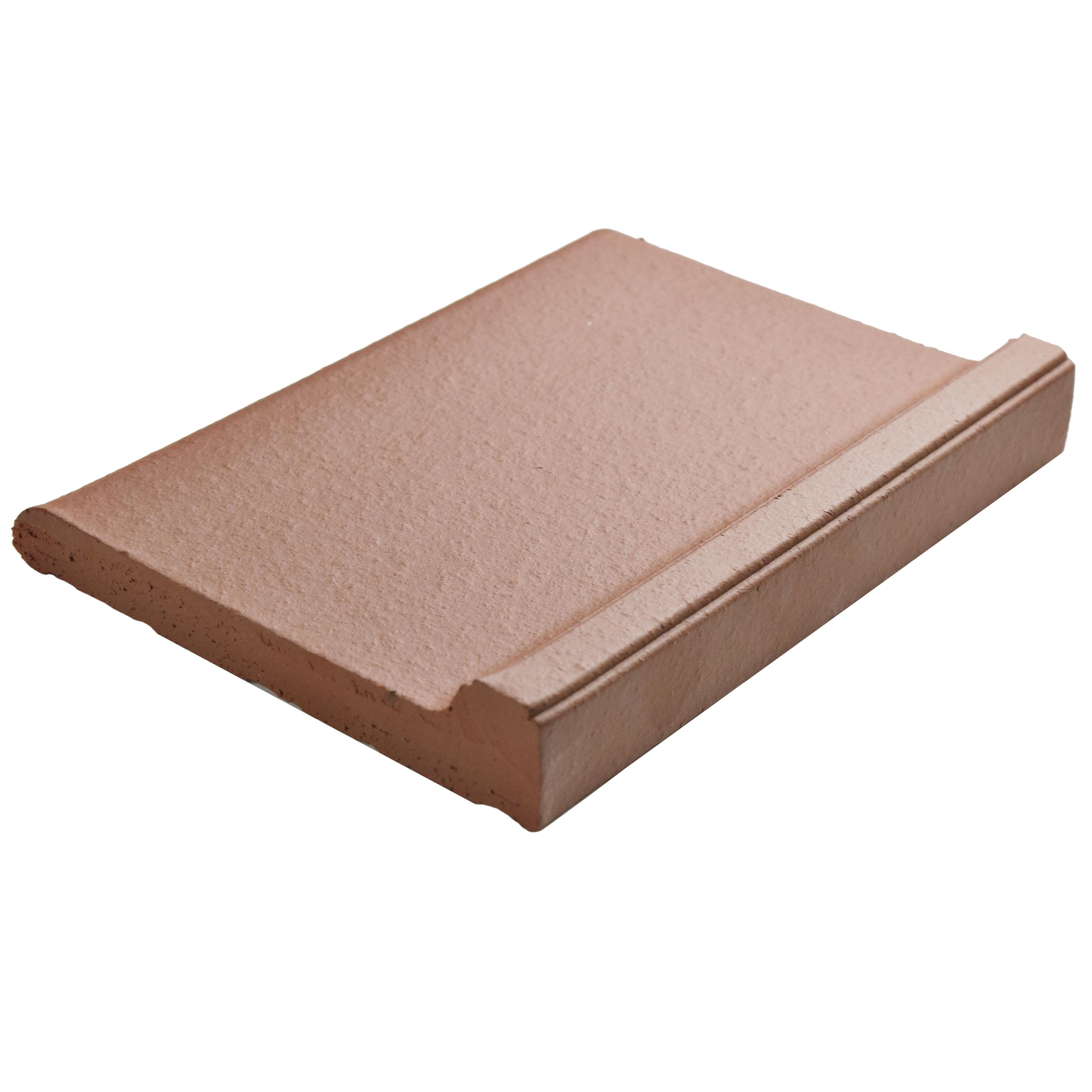 Merola Tile Quarry Red 4-3/8"x5-7/8" Ceramic Cove Base Trim Floor and Wall Tile - (1 Tile)