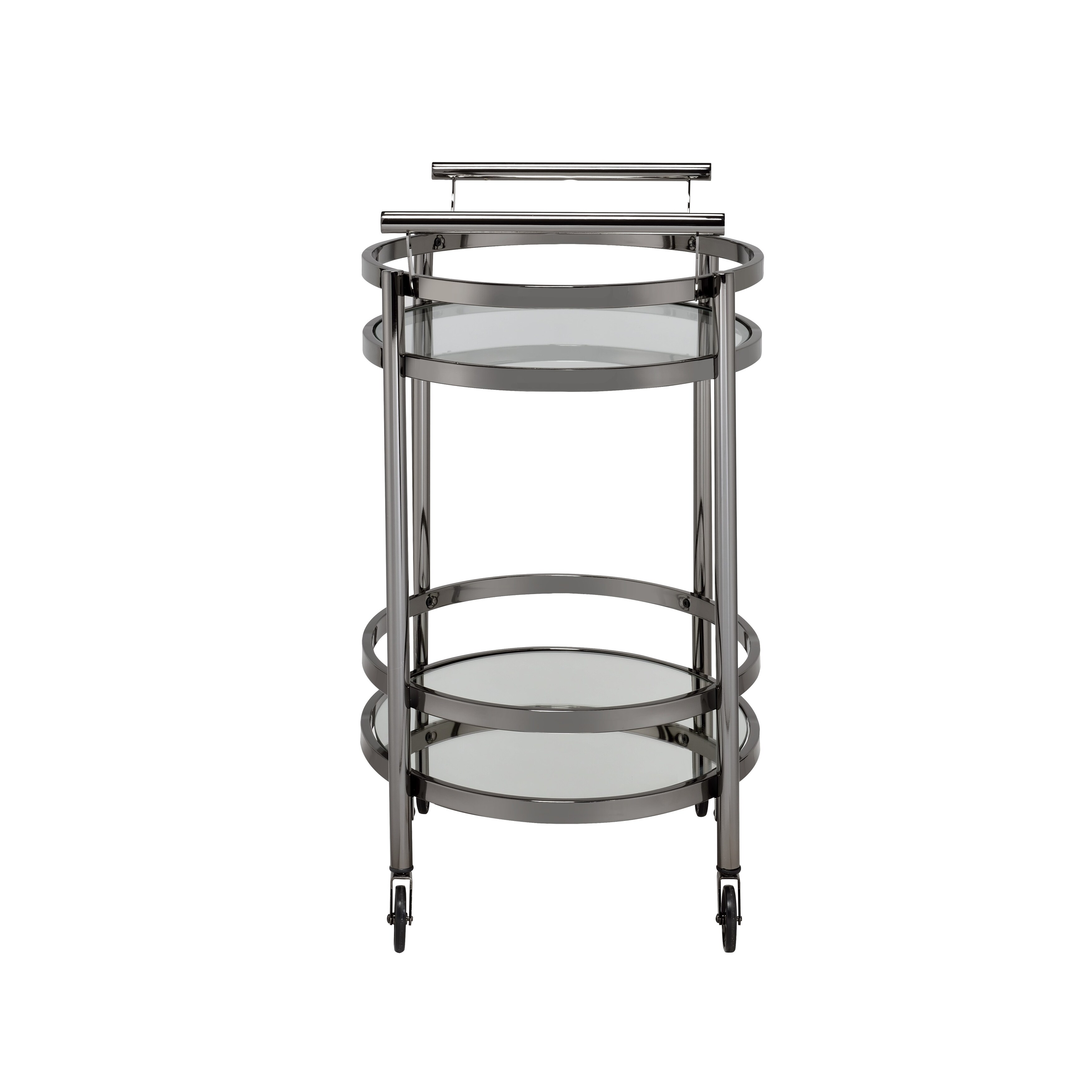 ACME Lakelyn Glass Serving Cart in Multicolor