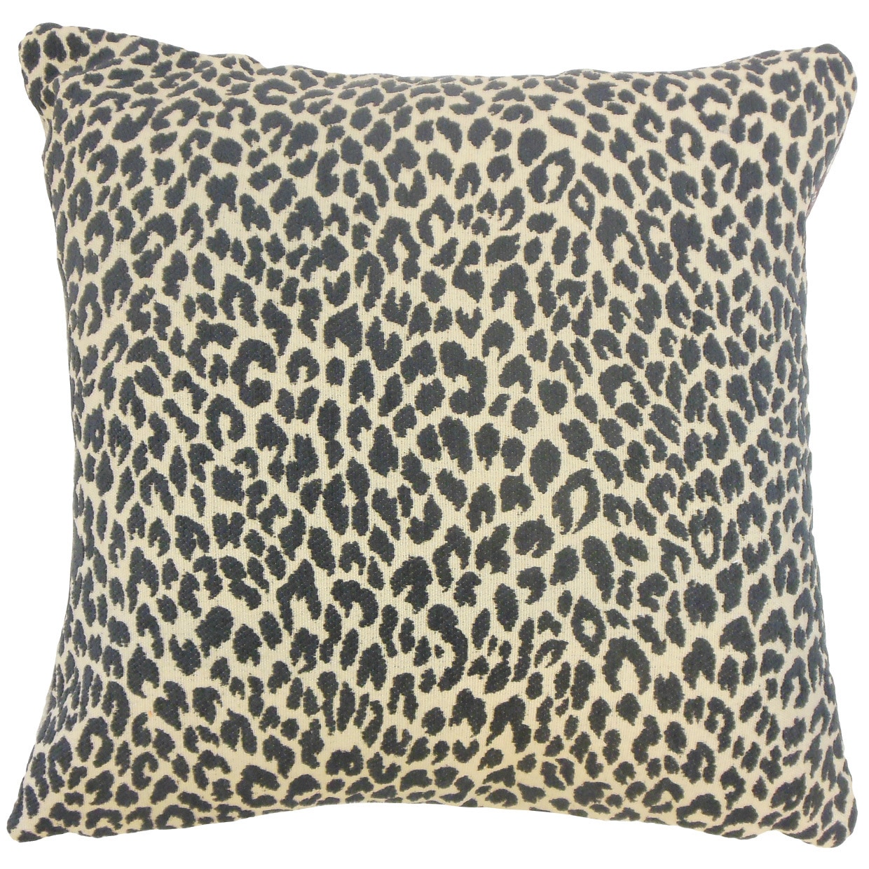 Pesach Animal Print 24-inch Feather Throw Pillow Onyx