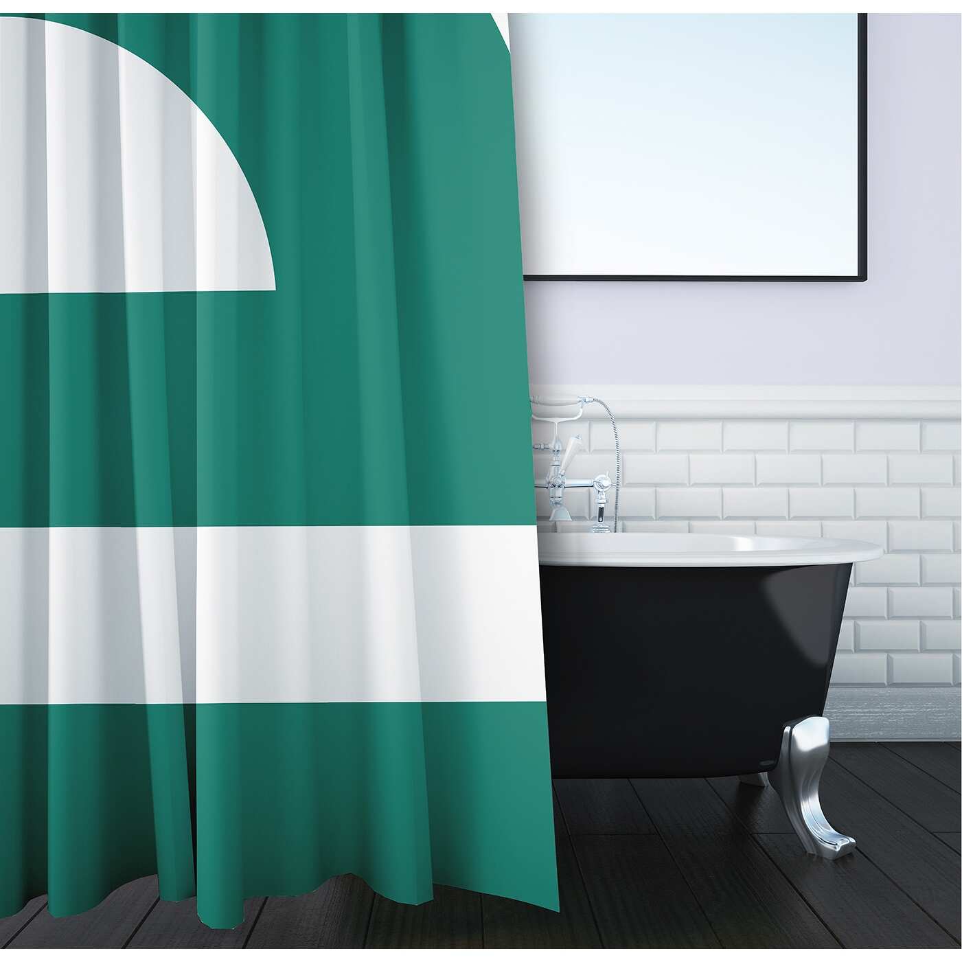 71 x 74-inch, Lock, Geometric Print Shower Curtain