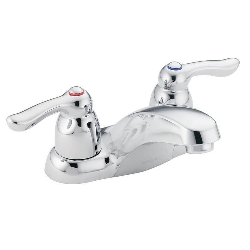 Moen Double Handle Centerset Bathroom Faucet from the Chateau - Chrome