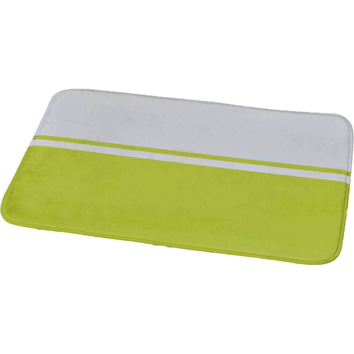 Bath Mat Bi-Color Microfiber for Bathroom - 30" L x 18" W