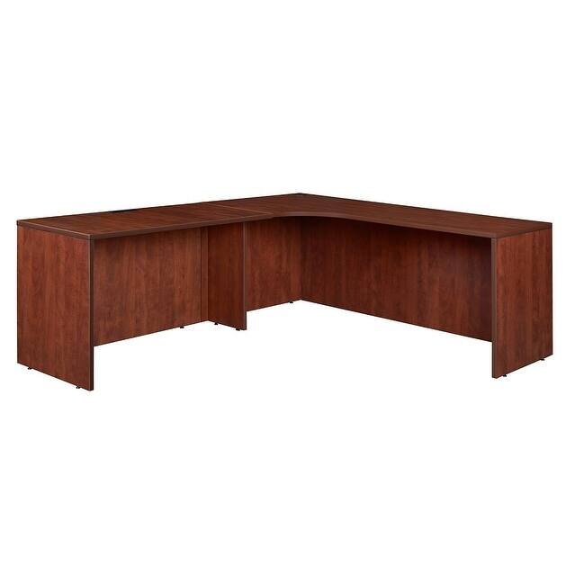 Legacy 71" Left Corner Credenza Shell with 47" Return Shell- Cherry