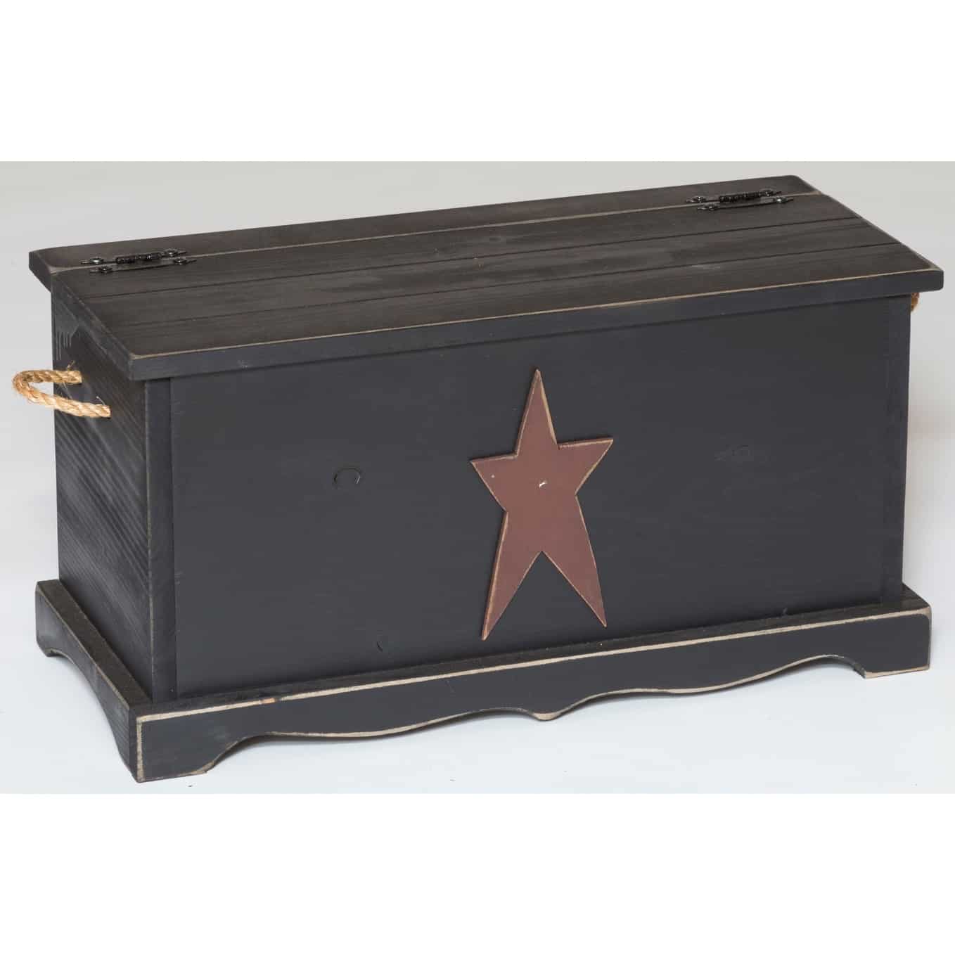 Farmhouse Storage Chest with Rustic Star