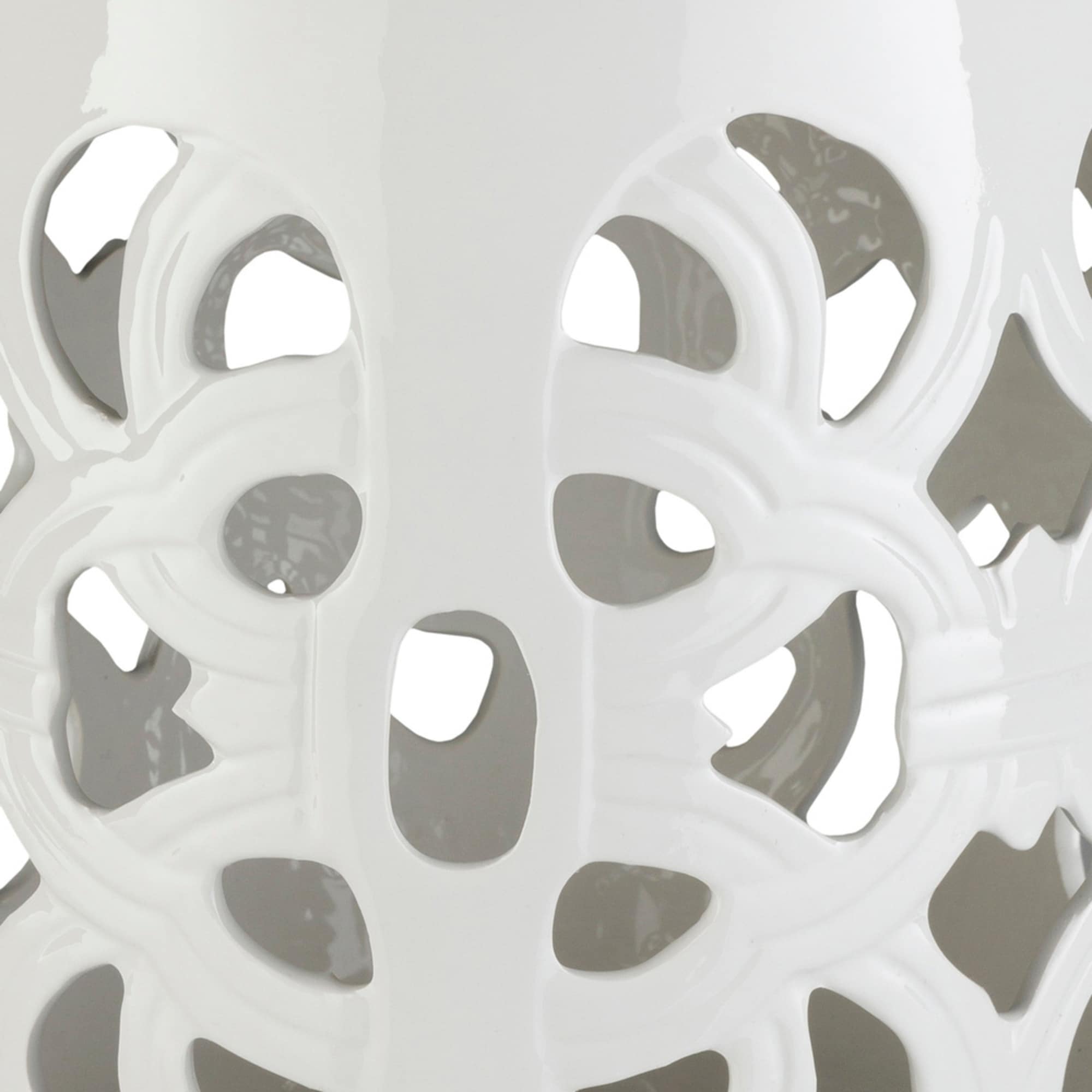 Rafaela White Modern Ceramic Stool