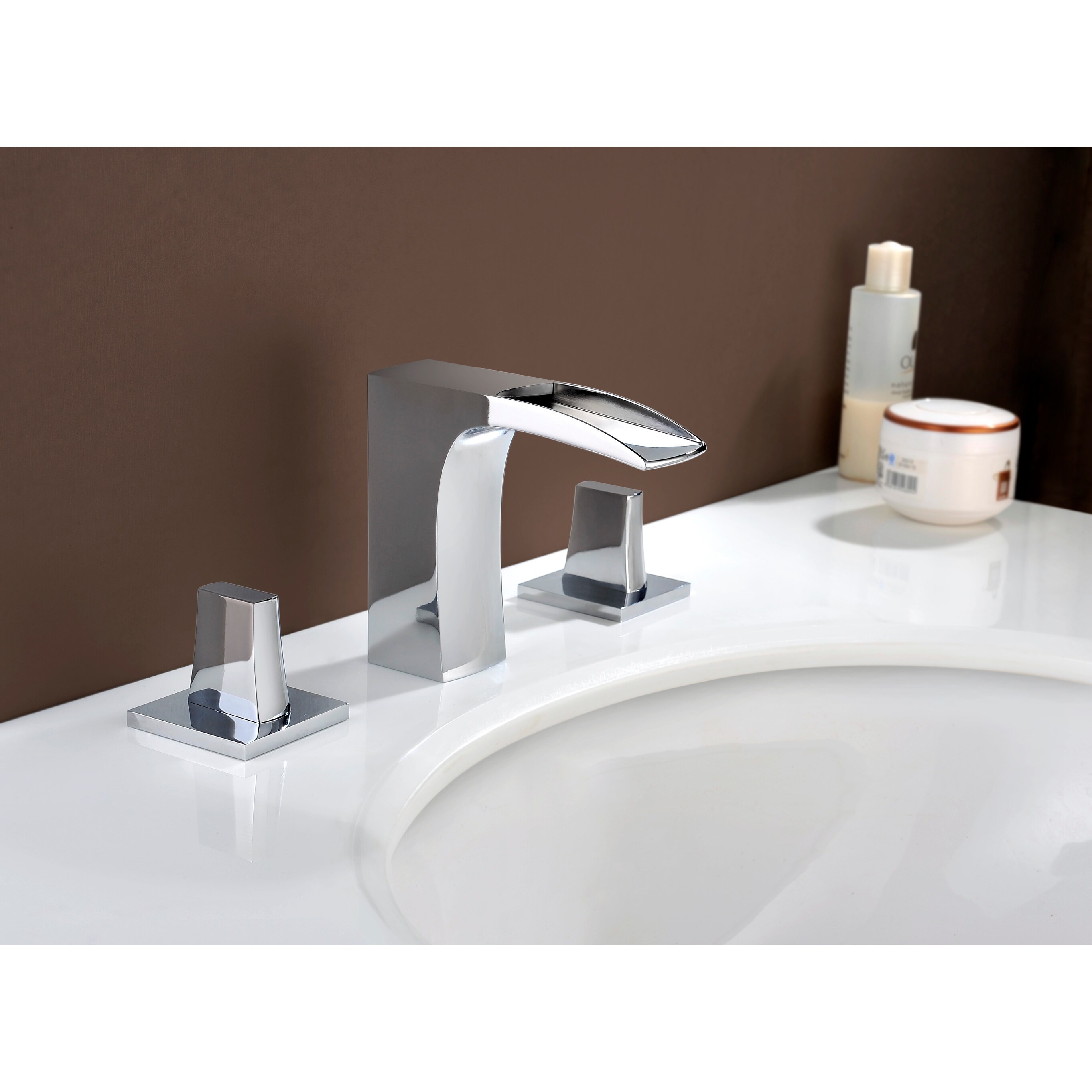 20.75-in. W Rectangle Undermount Sink Set In Biscuit - Chrome Hardware With 3H8-in. CUPC Faucet