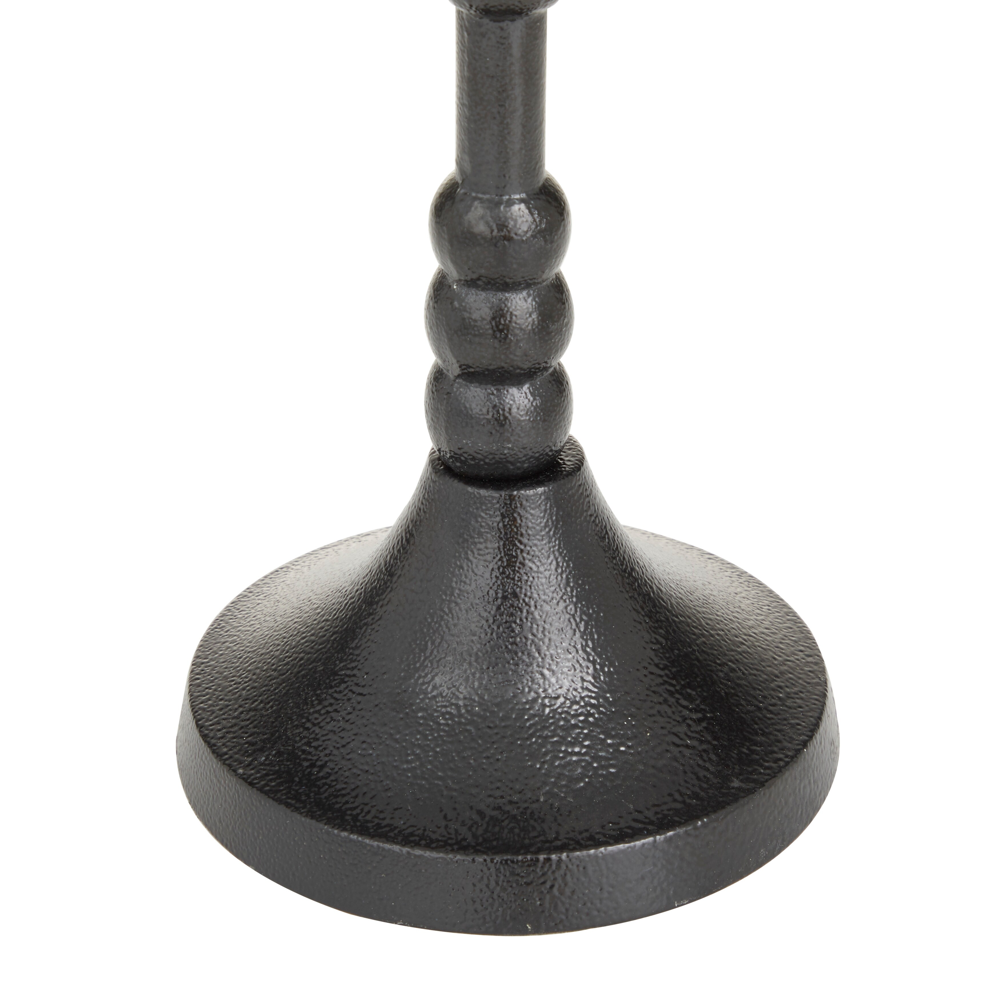 Black Iron Industrial Candle Holder (Set of 3) - 5 x 5 x 21