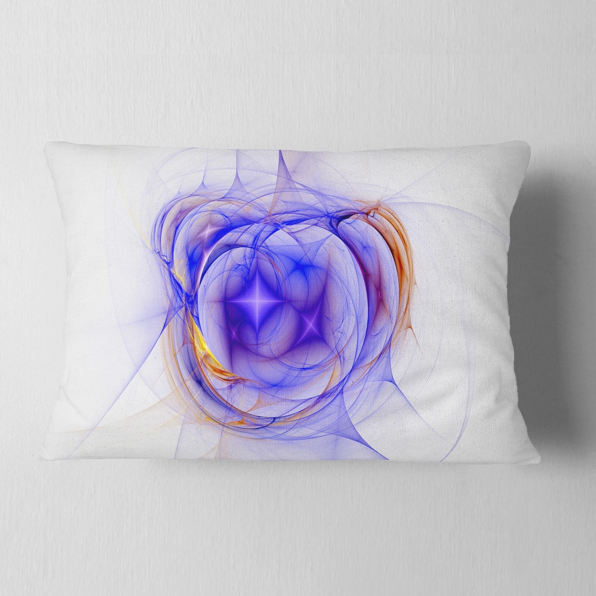 Designart 'Blue Bright Star Nebula' Abstract Throw Pillow
