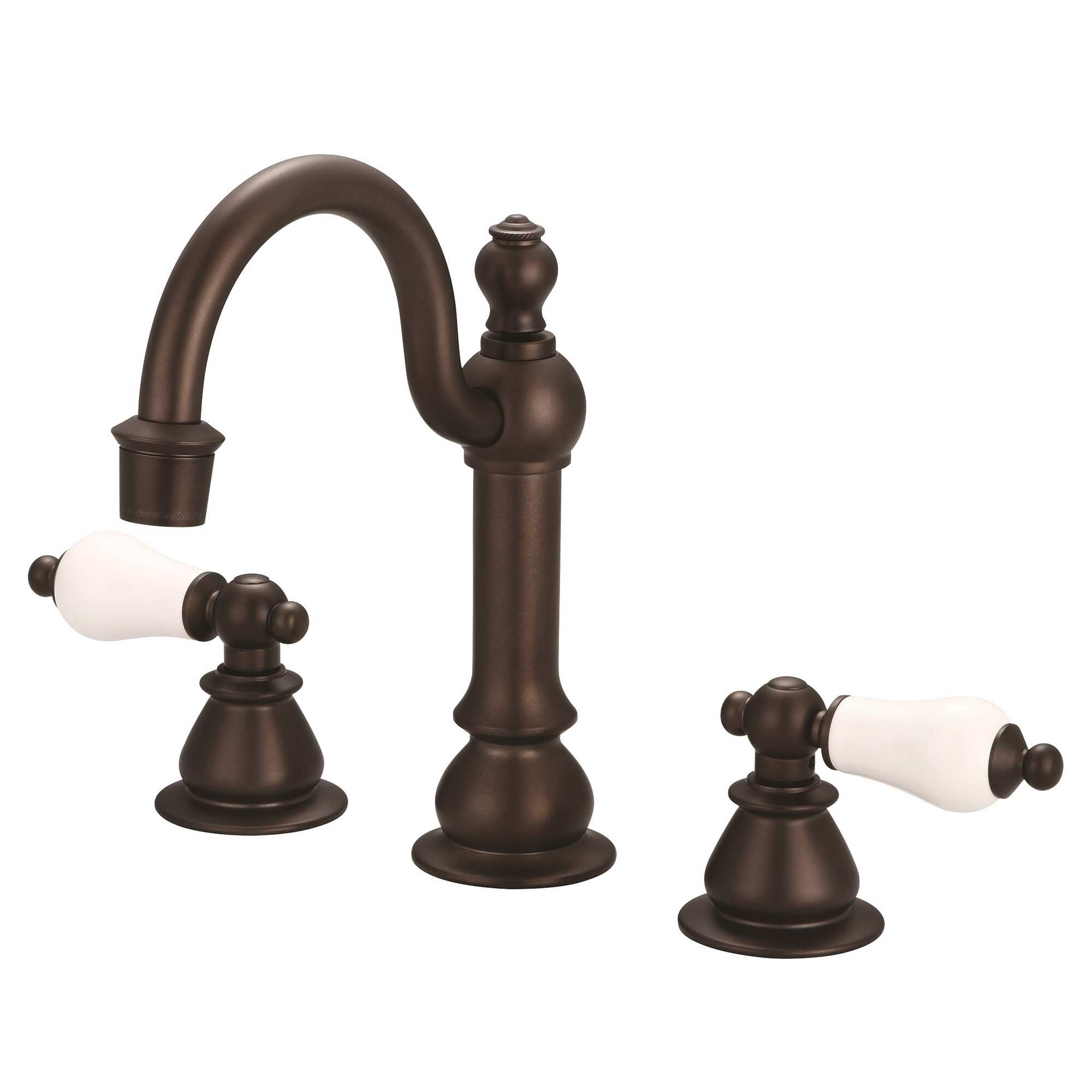 Widespread Lavatory Faucets With Pop-Up Drain in Oil-rubbed Bronze Finish With Metal Lever Handles