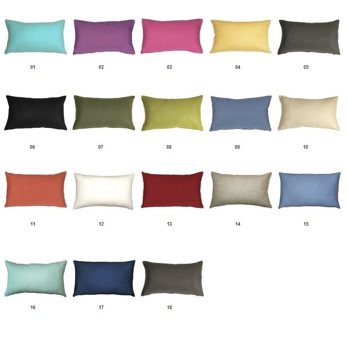 Pillow Decor - Tuscany Linen Purple 20x20 Throw Pillow