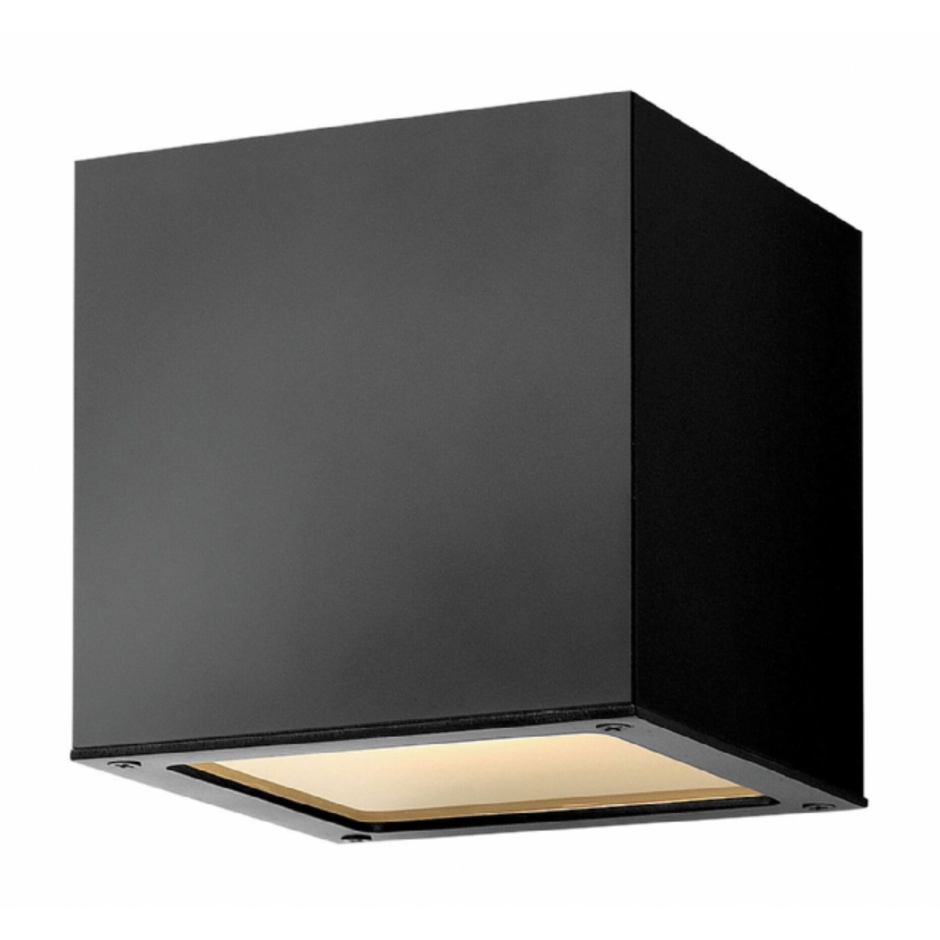 Hinkley Kube LED Outdoor Wall Mount in Satin Black