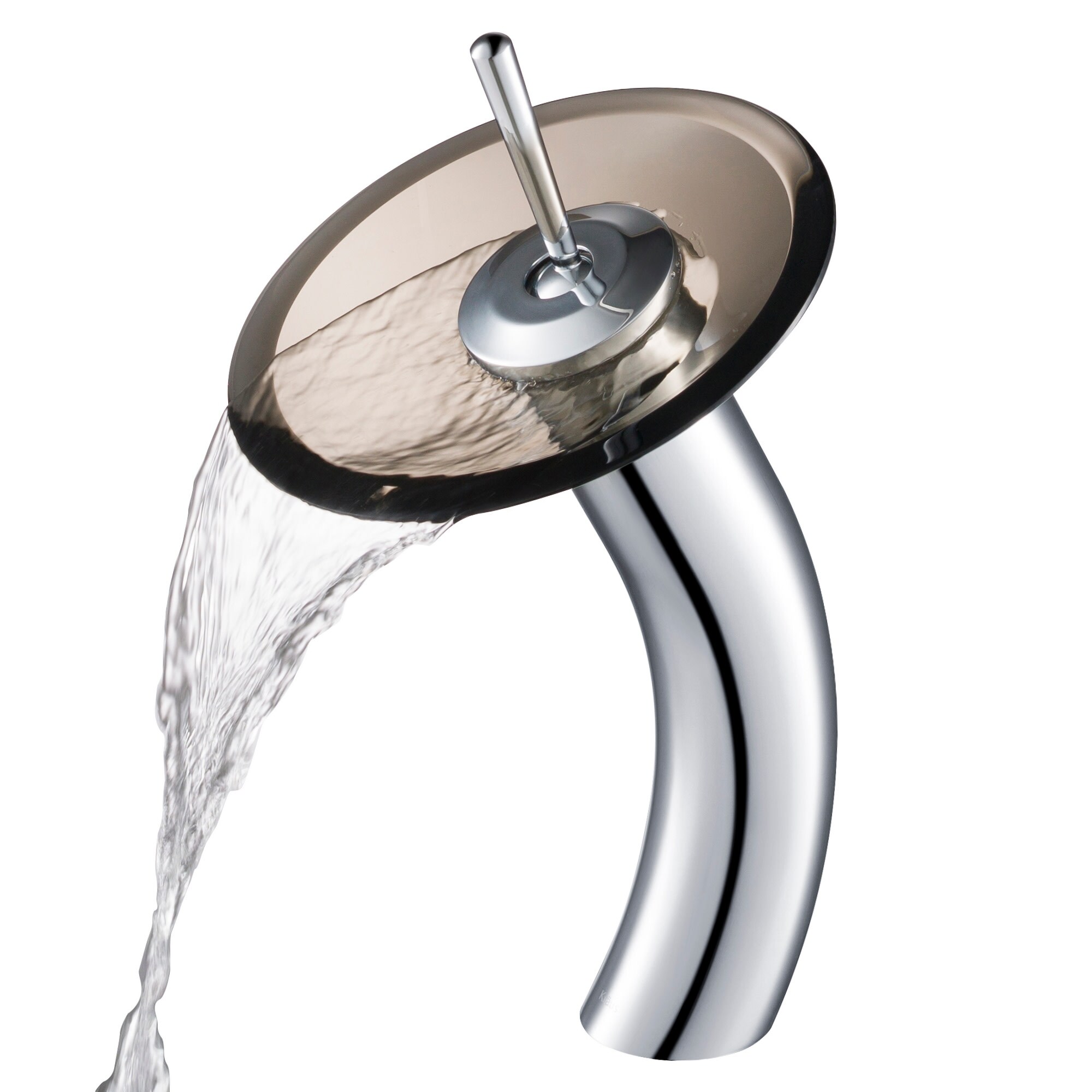 Kraus Waterfall Single Hole Vessel Bathroom Faucet