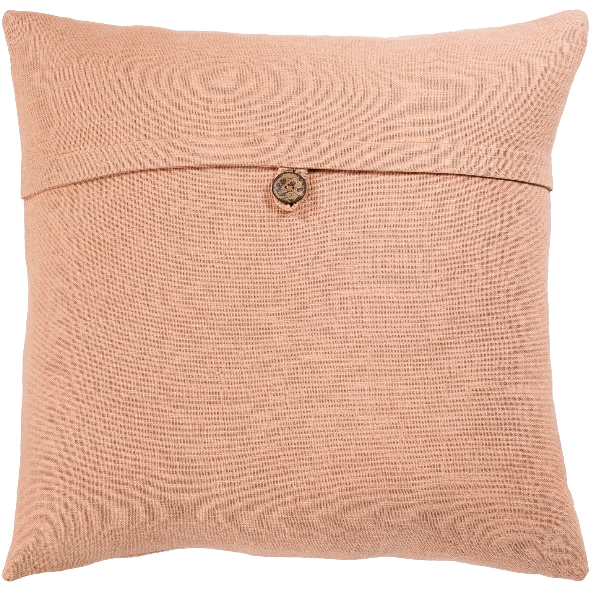 Artistic Weavers Demetra Traditional Button Tan Throw Pillow Cover 20-inch
