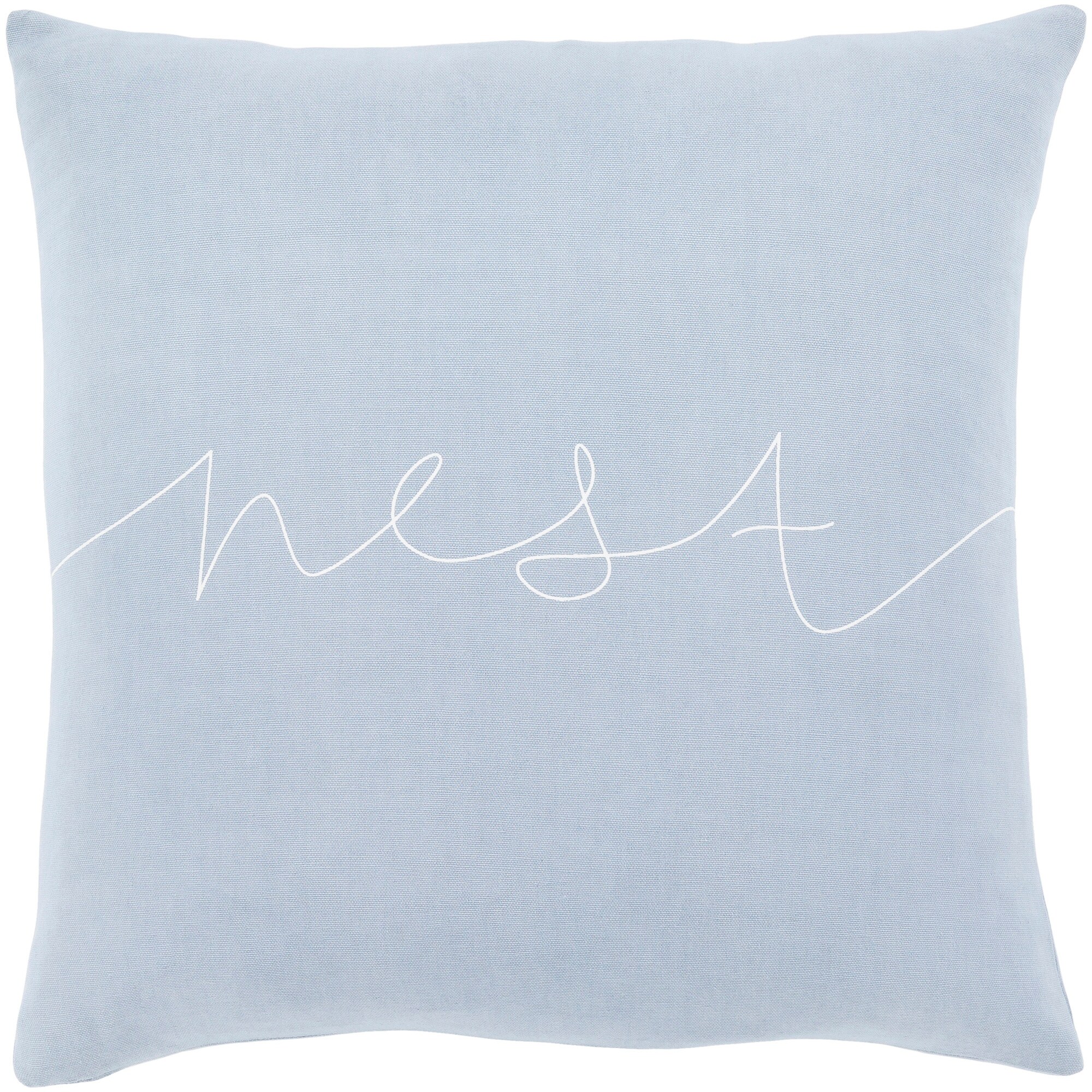 Artistic Weavers Roost Denim Blue "Nest" Throw Pillow Cover (22" x 22")