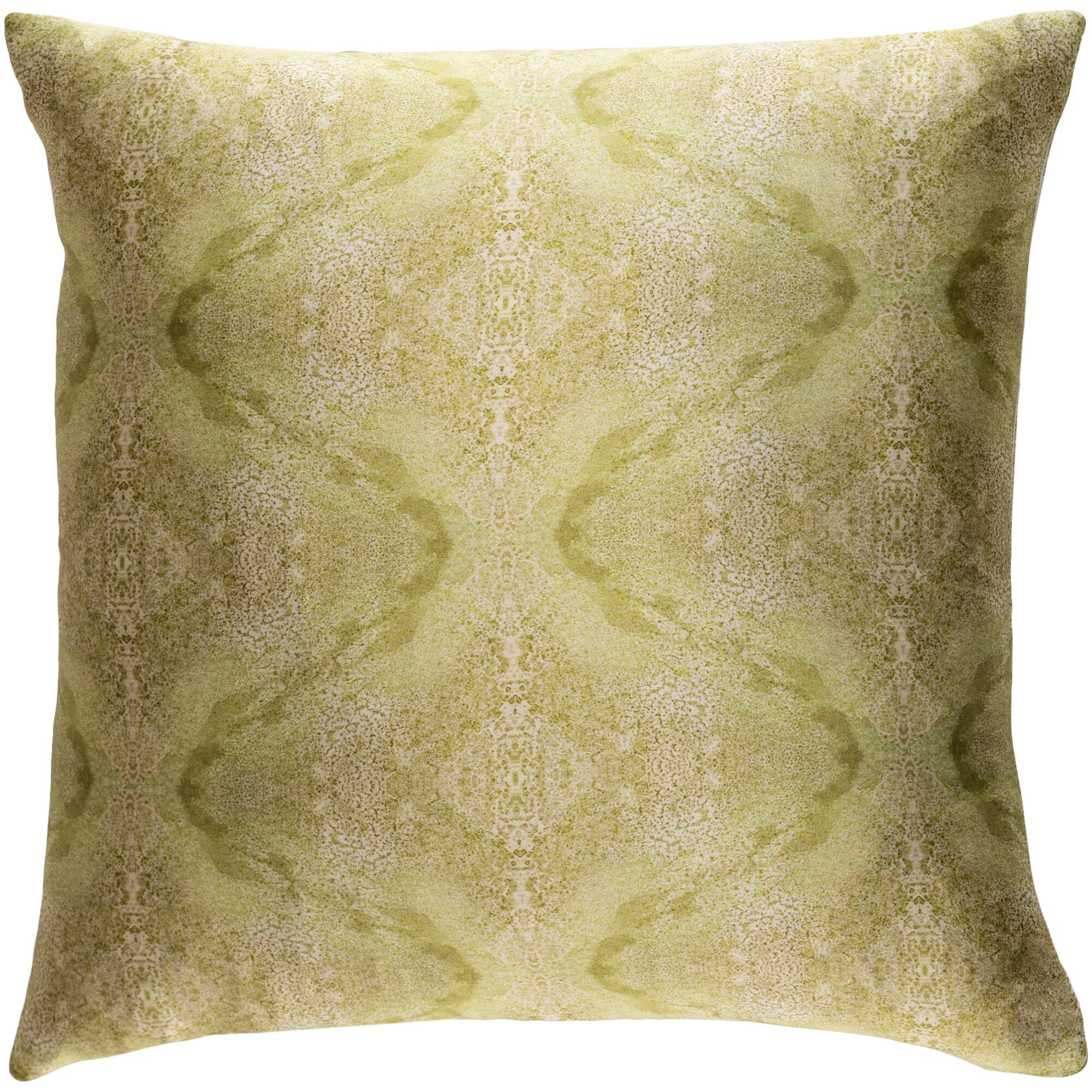 Decorative Puteaux Lime 20-inch Throw Pillow Cover