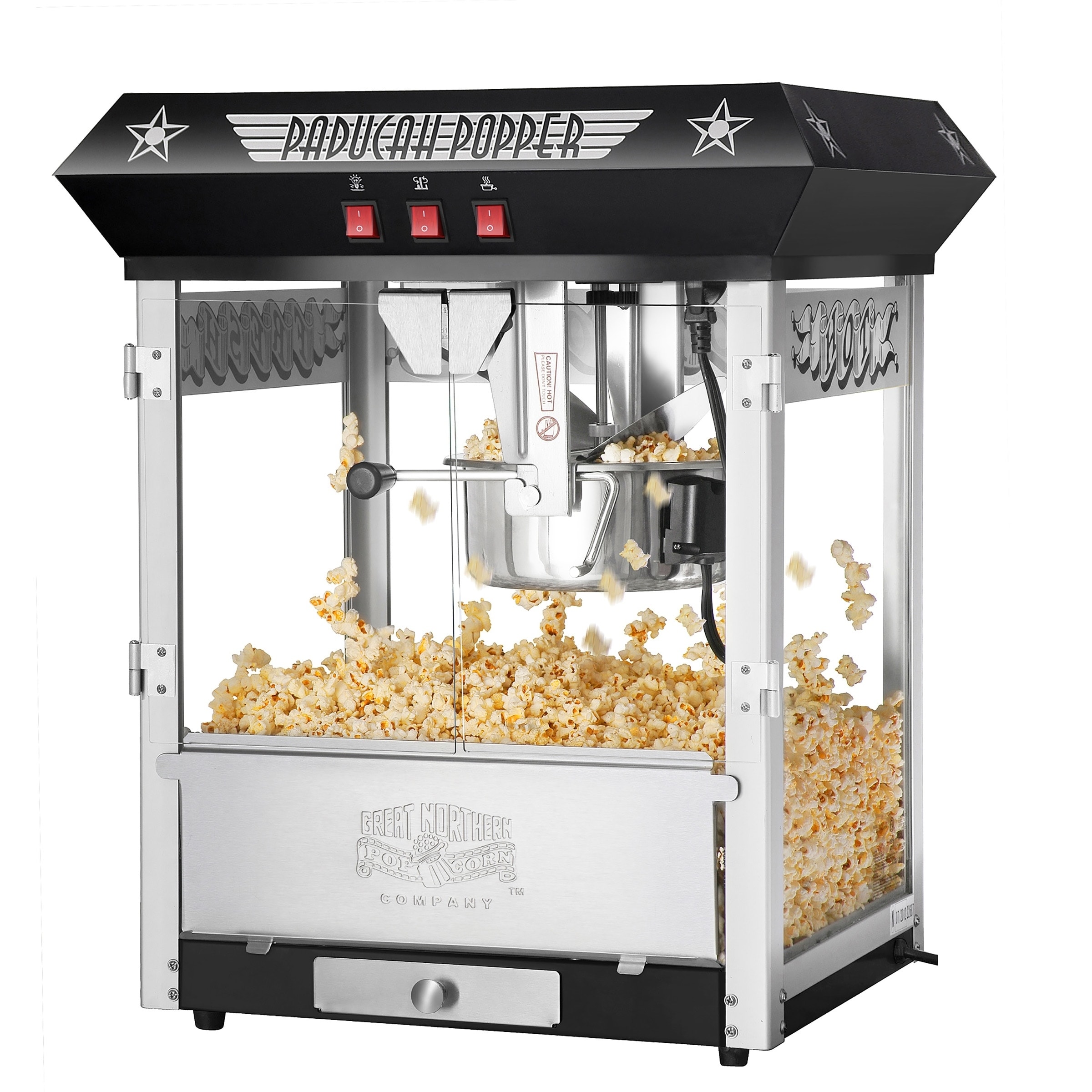 Great Northern Antique Style 8 oz Popcorn Machine w/Cart, 8oz