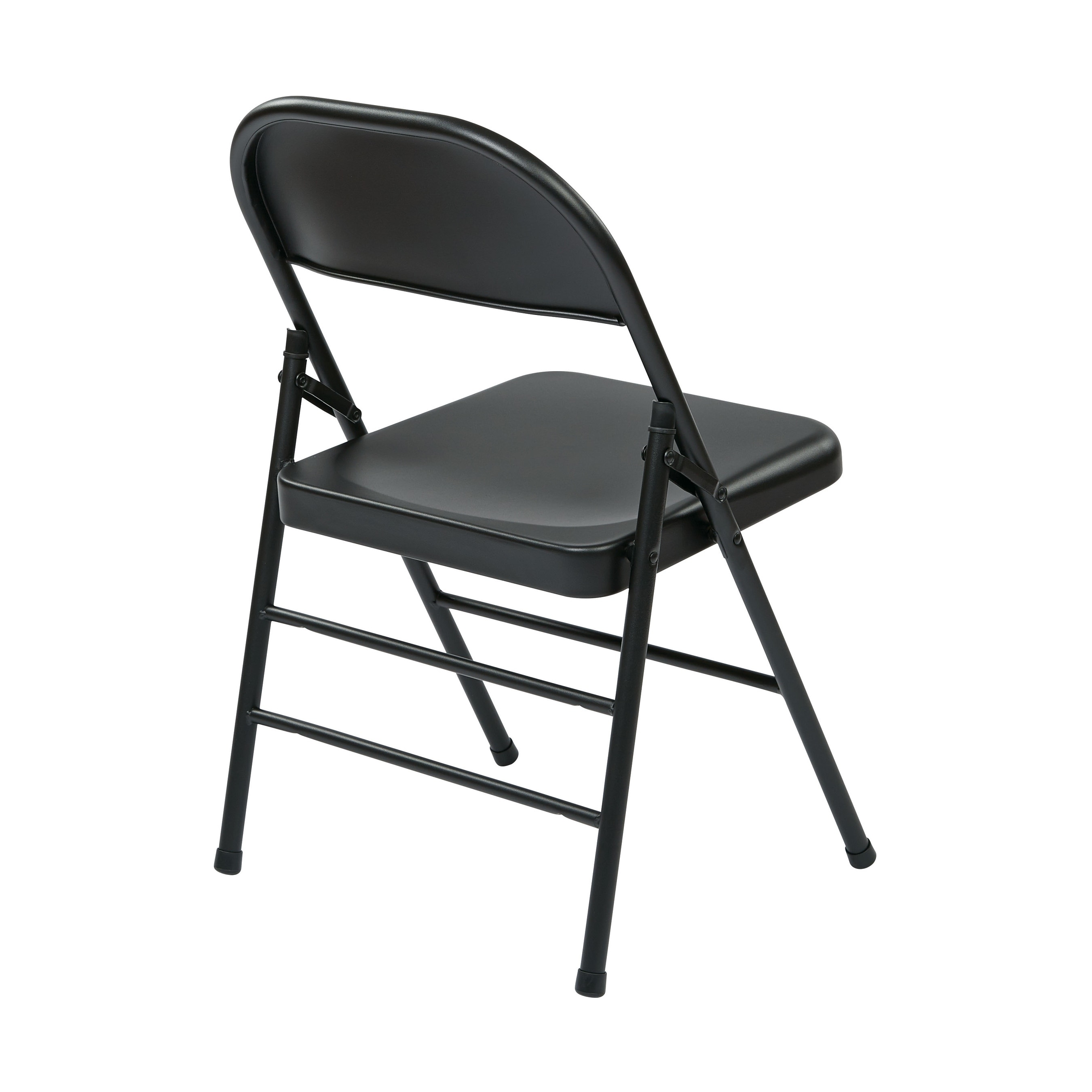 Folding Chair with Metal Seat and Back