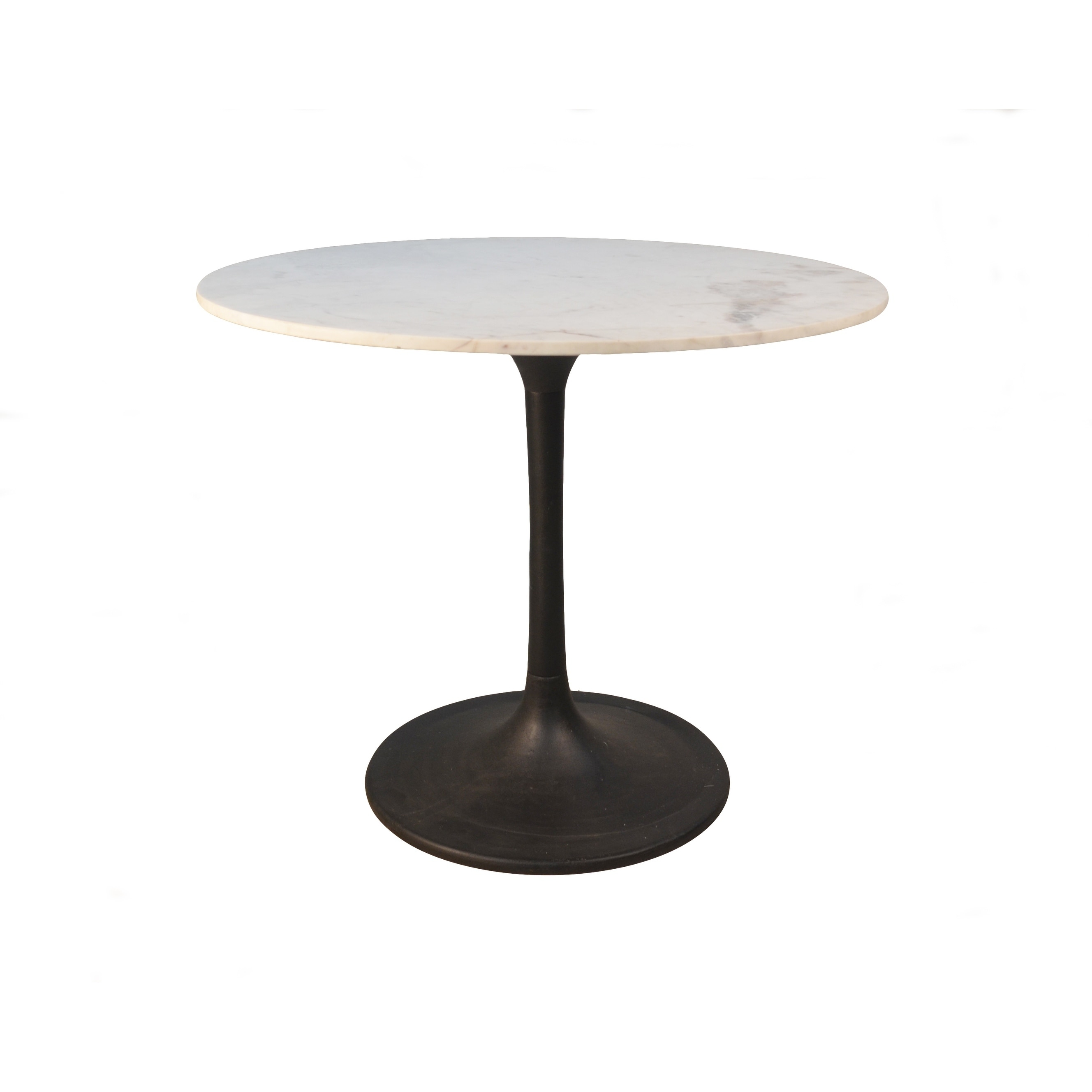 Givseppe 36 Inch Round Marble Top Dining Table