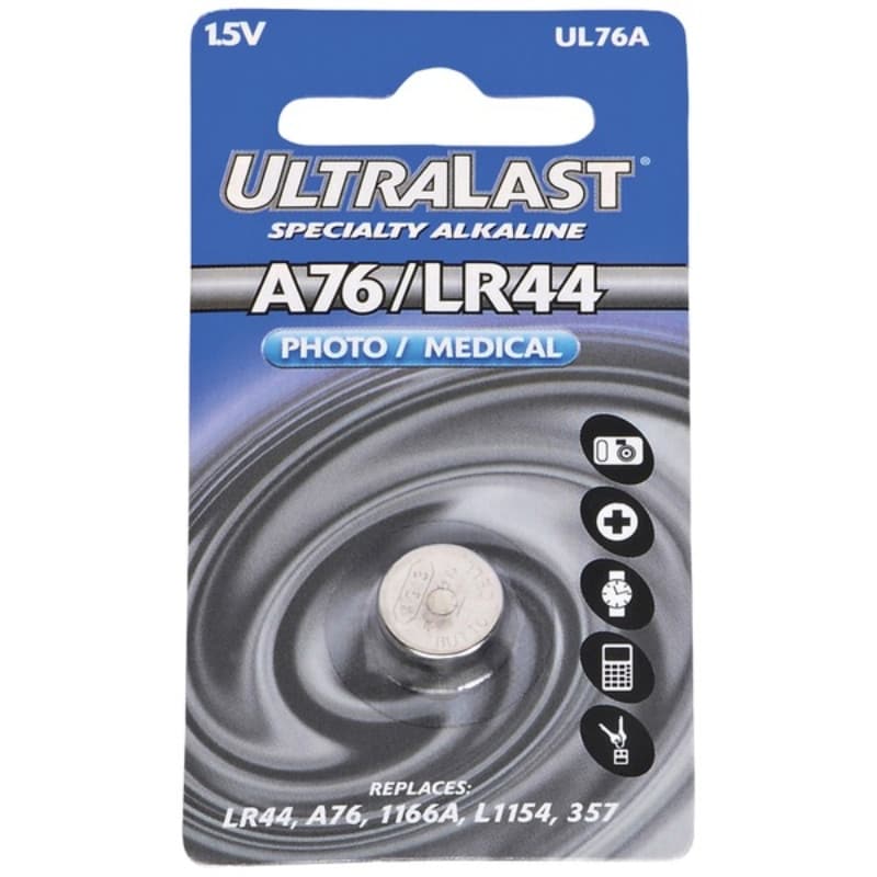 Ultralast(R) Alkaline Photo/Medical Button Cell Battery - Multi