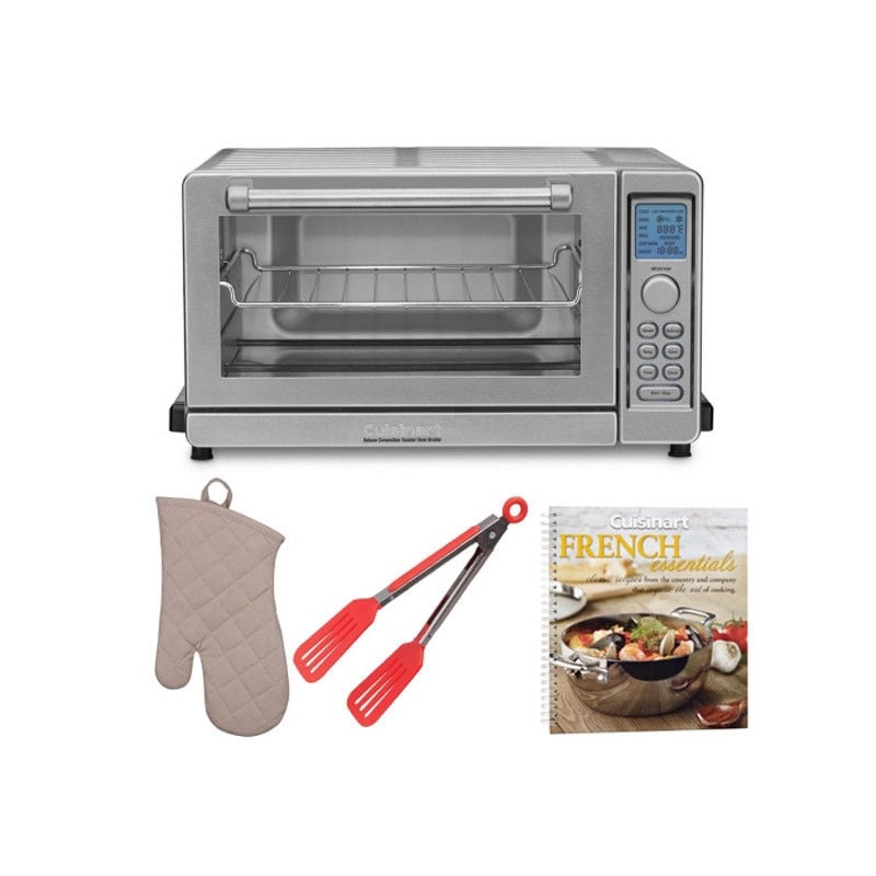 Cuisinart TOB-135 Convection Toaster Oven Broiler w/ Cookbook & Accessory Bundle