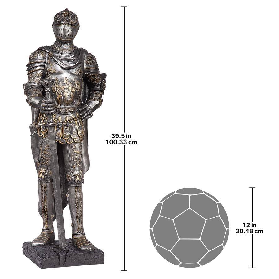 Design Toscano The King's Guard Sculptural Half-Scale Knight Replica