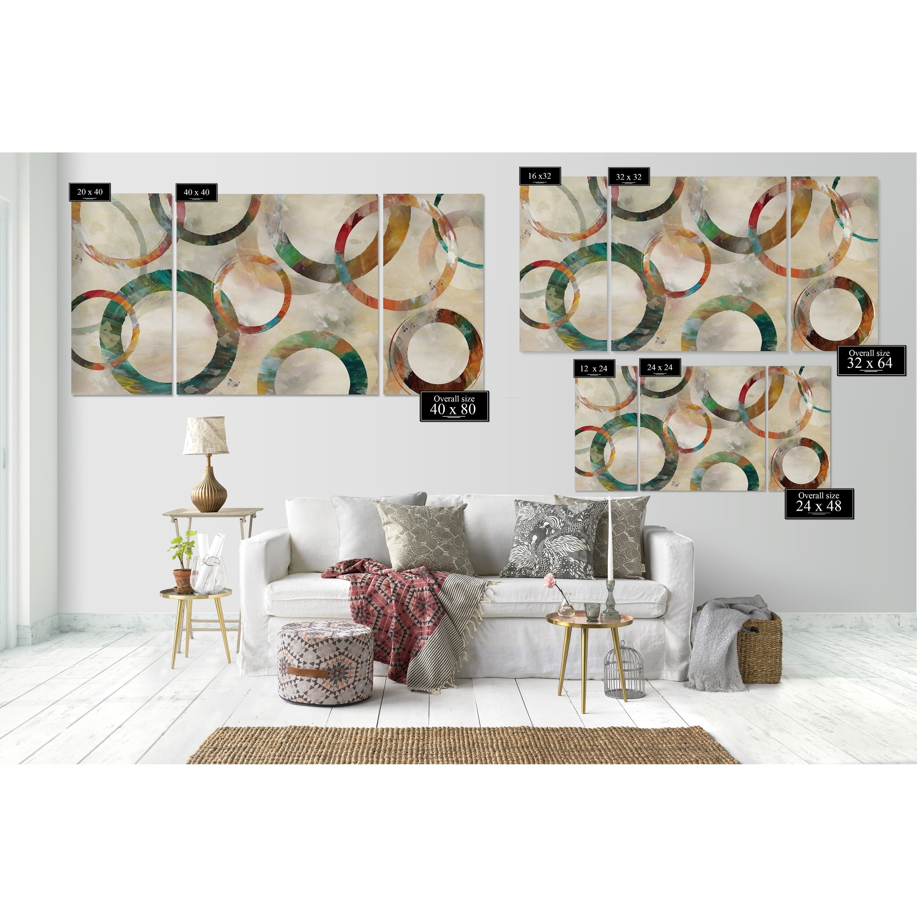 'Rings Galore' Canvas Wall Art