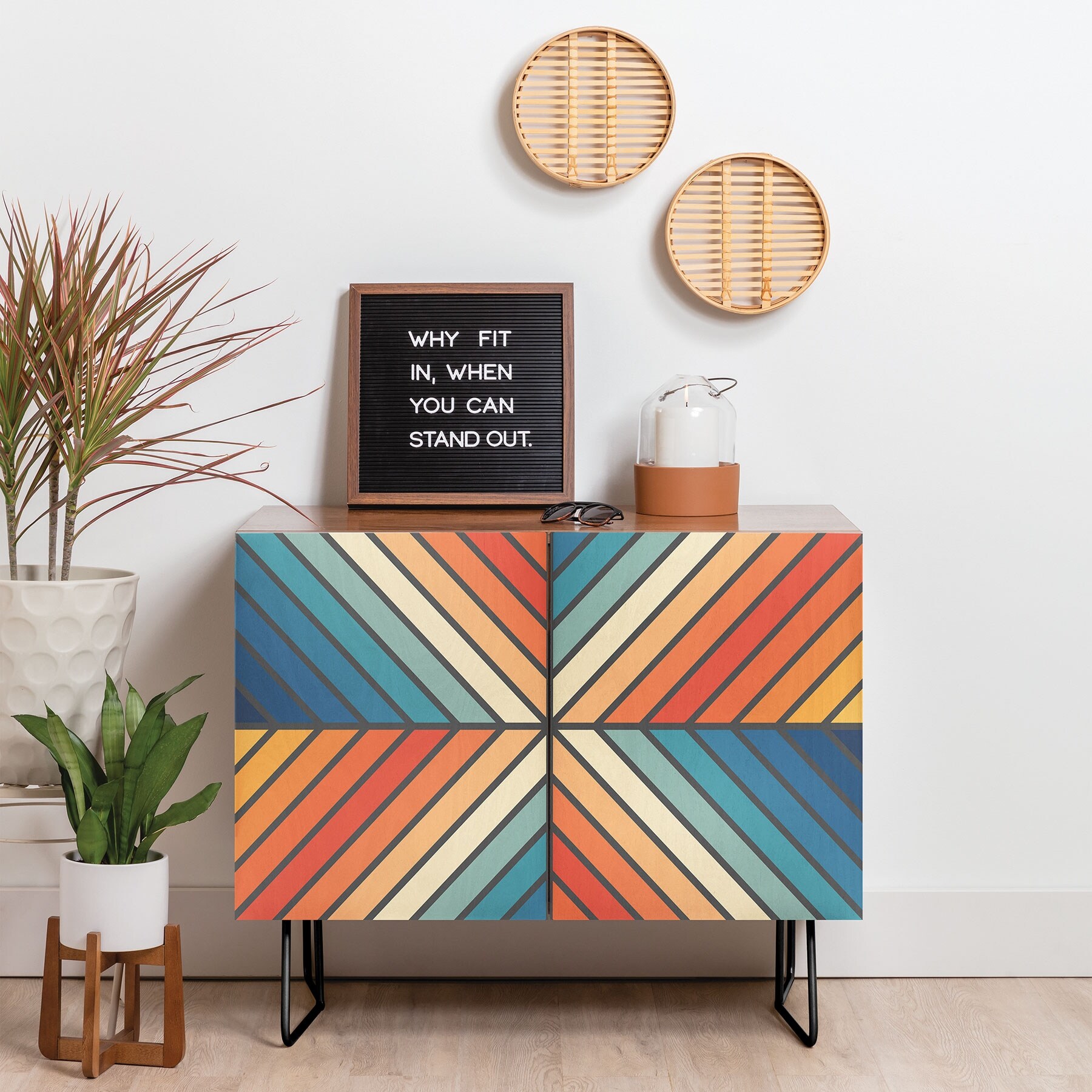 'Celebration Angle' Made-to-Order Credenza Cabinet