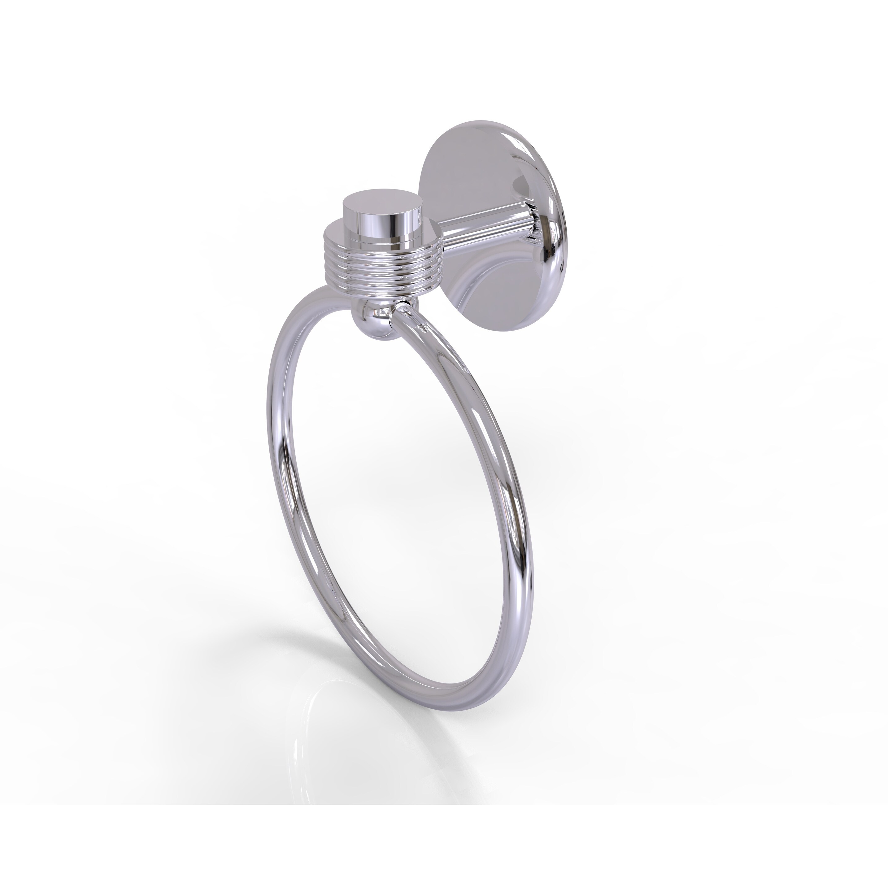 Allied Brass Satellite Orbit One Collection Towel Ring with Groovy Accent
