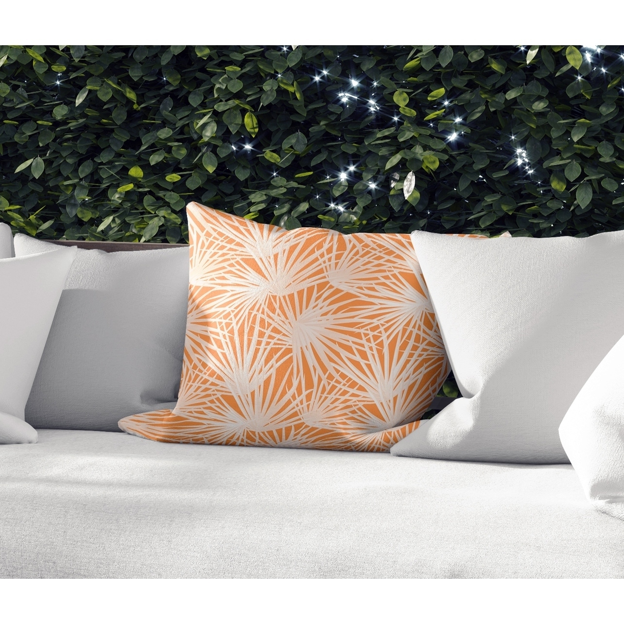 PALM BALM ORANGE Accent Pillow By Kavka Designs