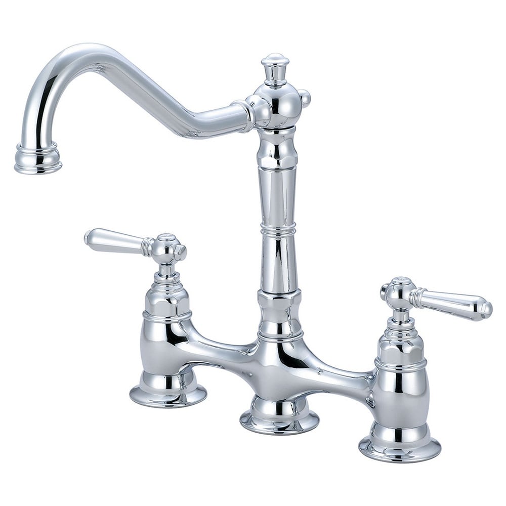 Pioneer Faucets Americana 1.5 GPM Bridge Kitchen Faucet with 8-11/16" - Polished Chrome