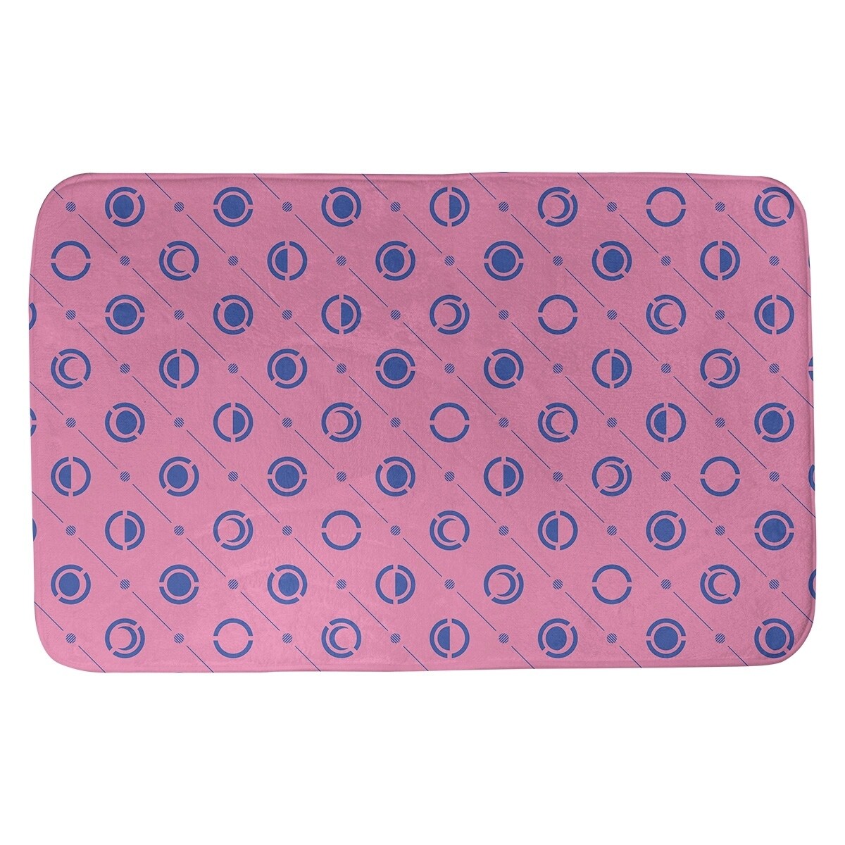 Two Color Moon Phases Bath Mat