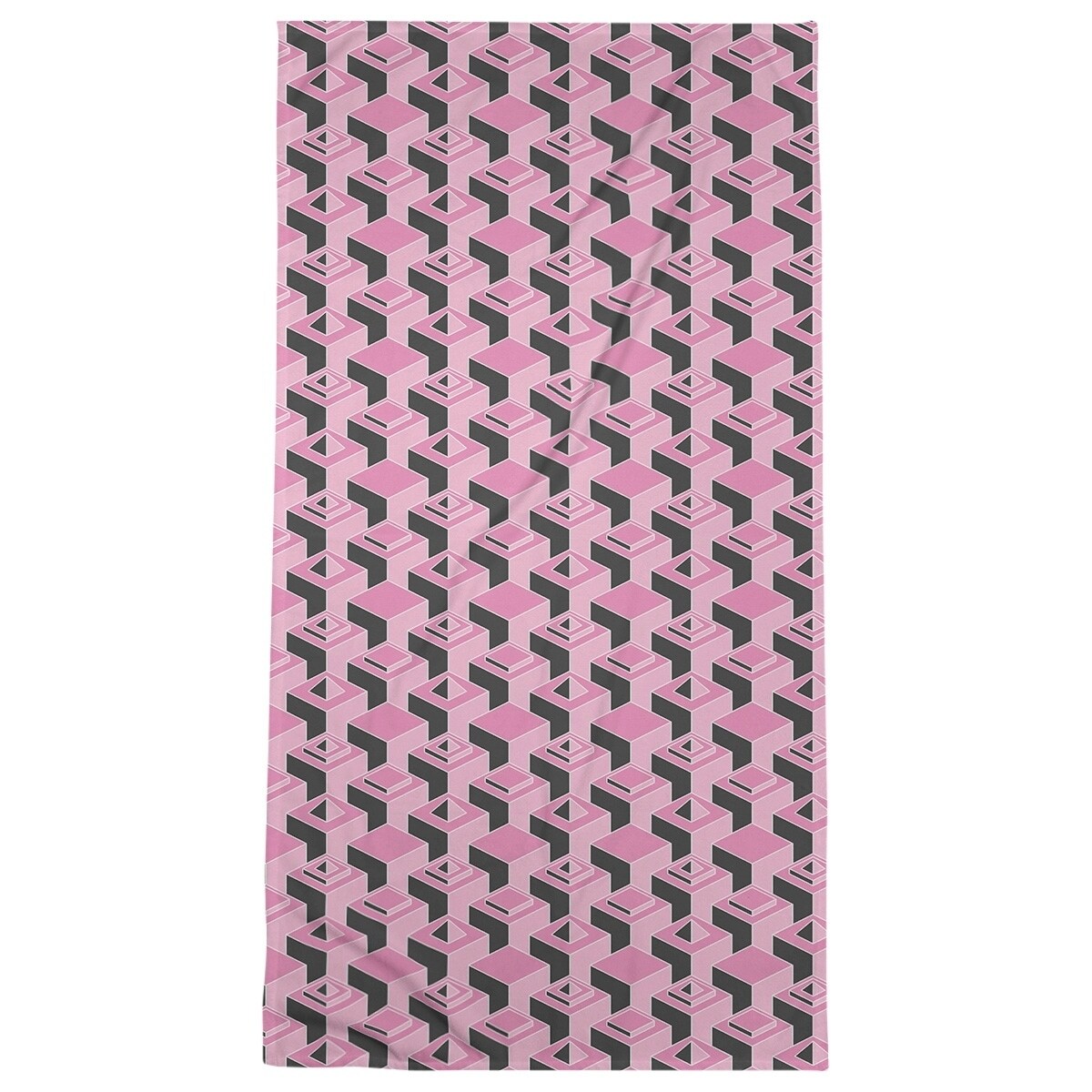 Black & Color Skyscrapers Pattern Bath Towel - 30 x 60