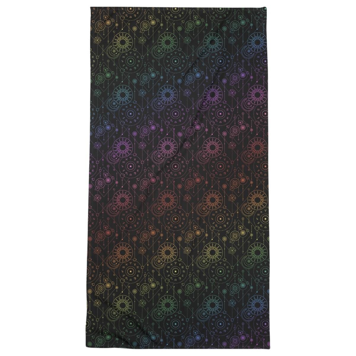 Astrology Pattern Bath Towel - 30 x 60