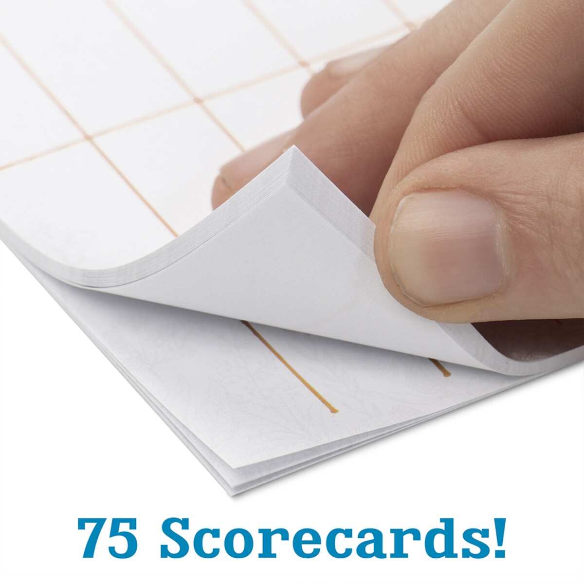Bridge Scorecards, 75-pack - White
