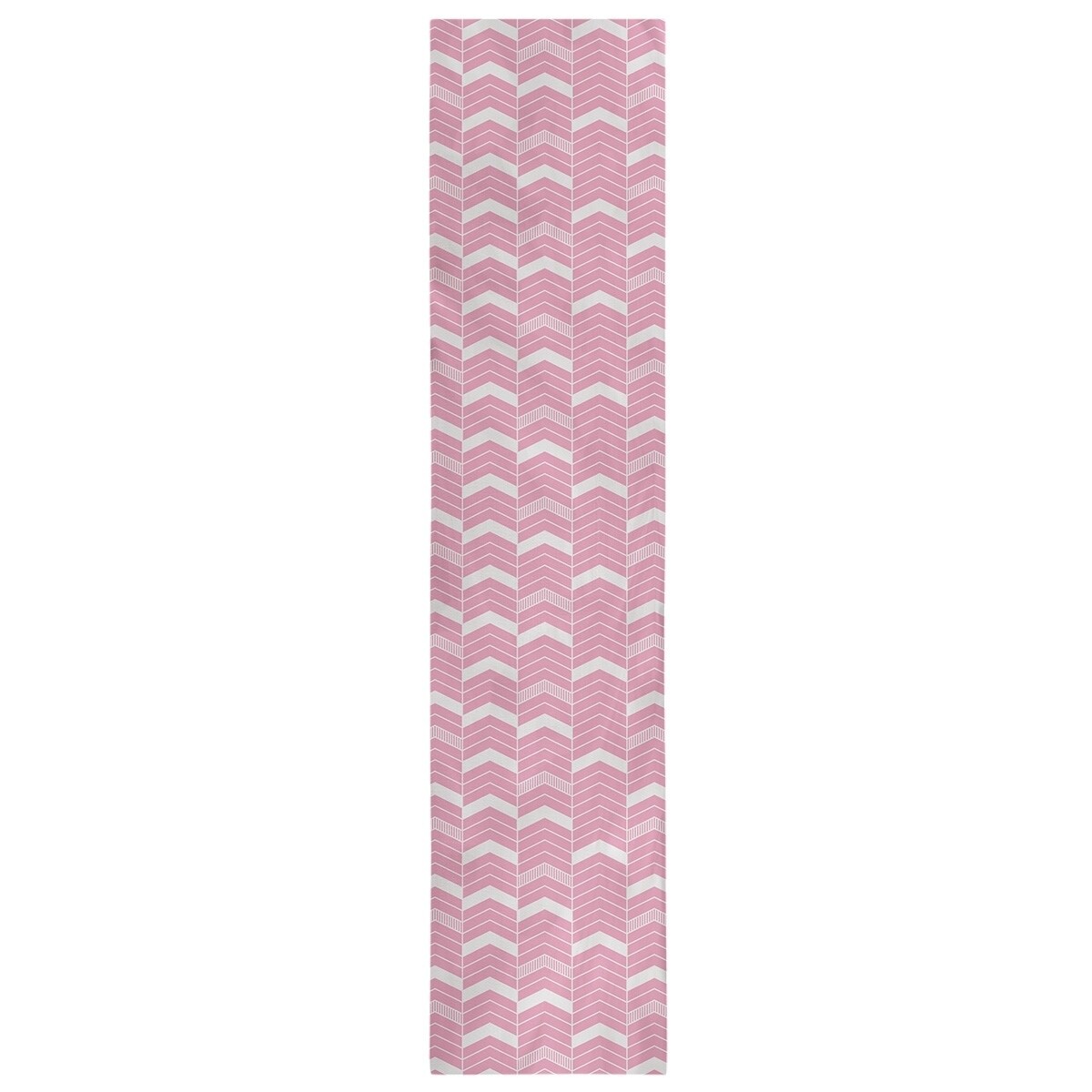 Single Color Lined Chevrons Table Runner