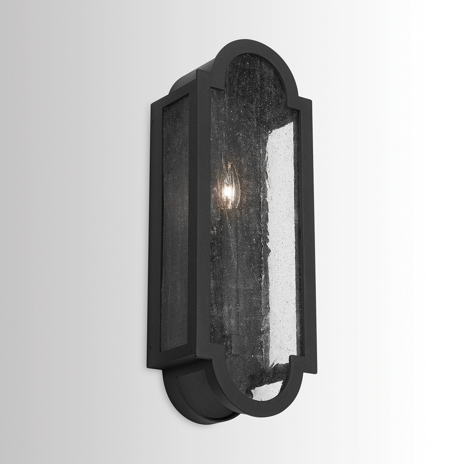 Monroe 1-light Black Outdoor Wall Lantern