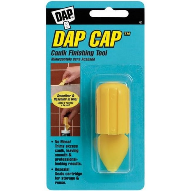 Dap 18570 Dap Cap Caulk Finishing Tool, Yellow, Plastic